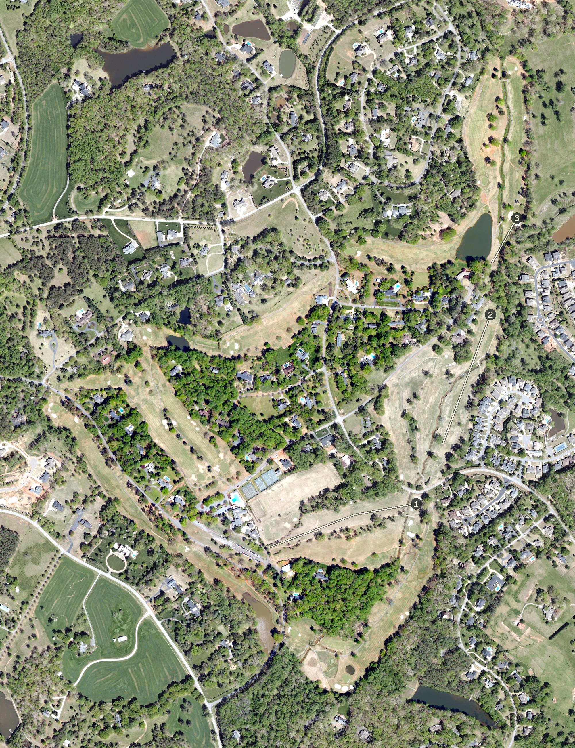 Aerial view of Green Valley Country Club, SC