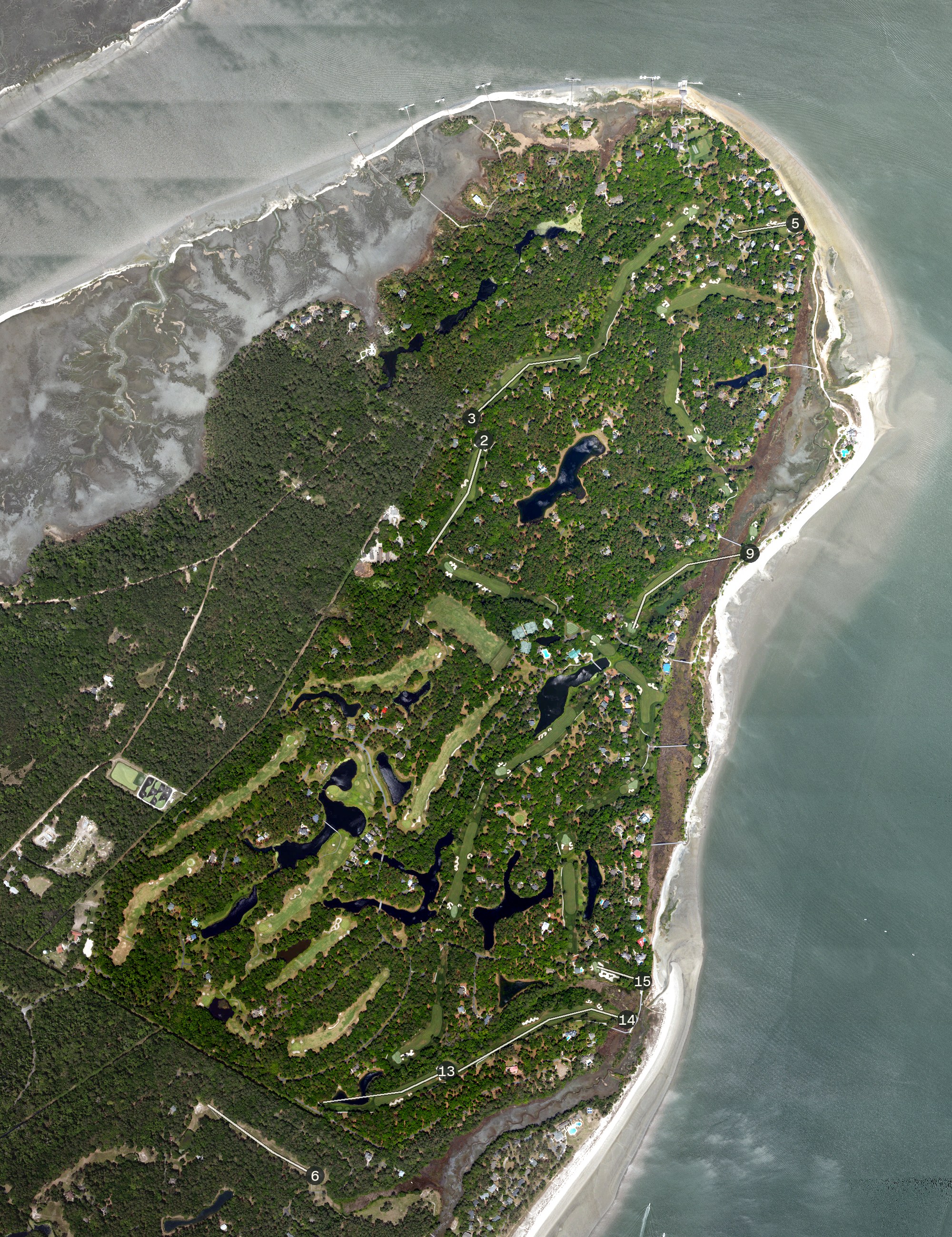 Aerial view of Haig Point, SC