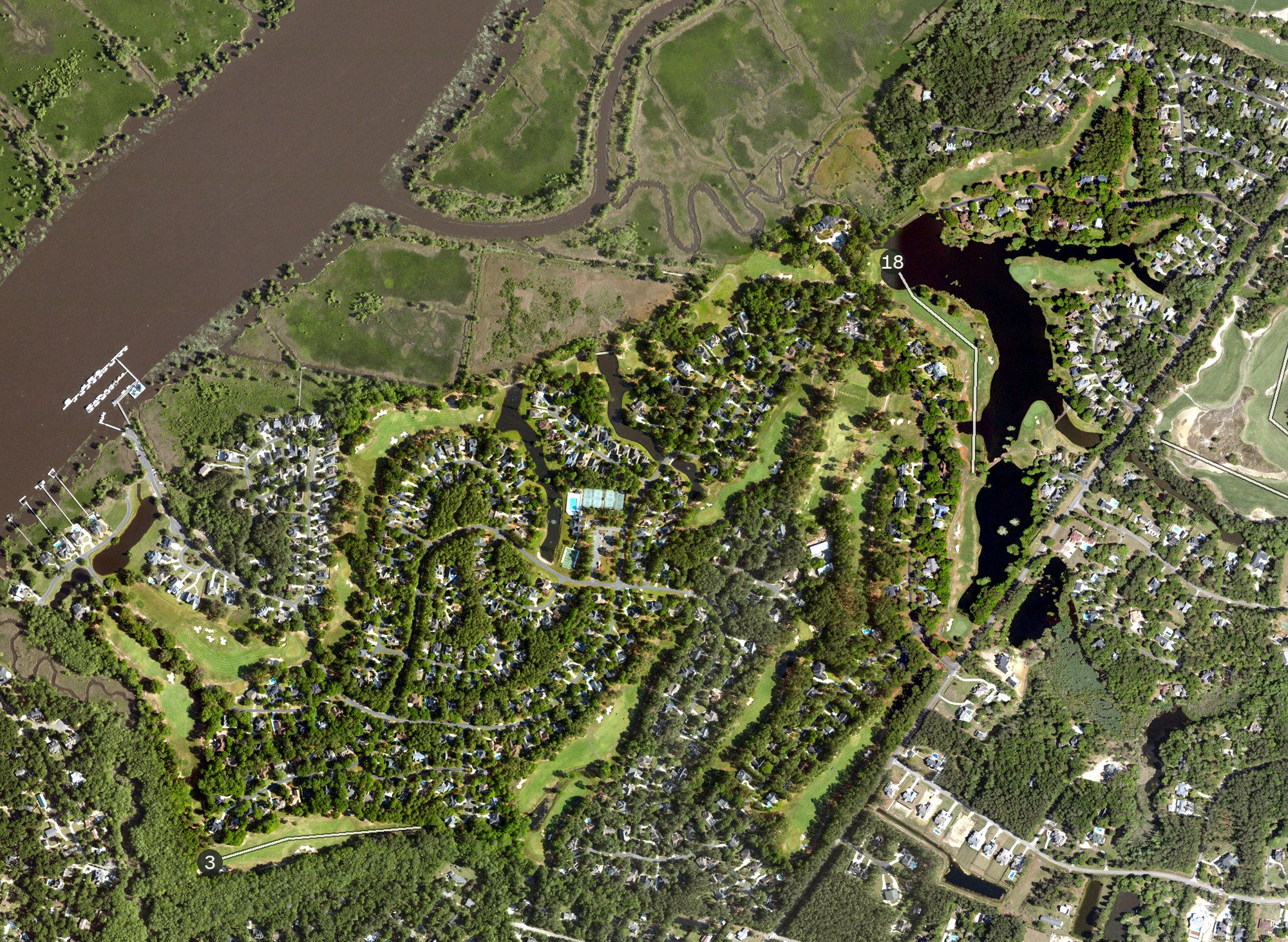 Aerial view of Heritage Club, SC