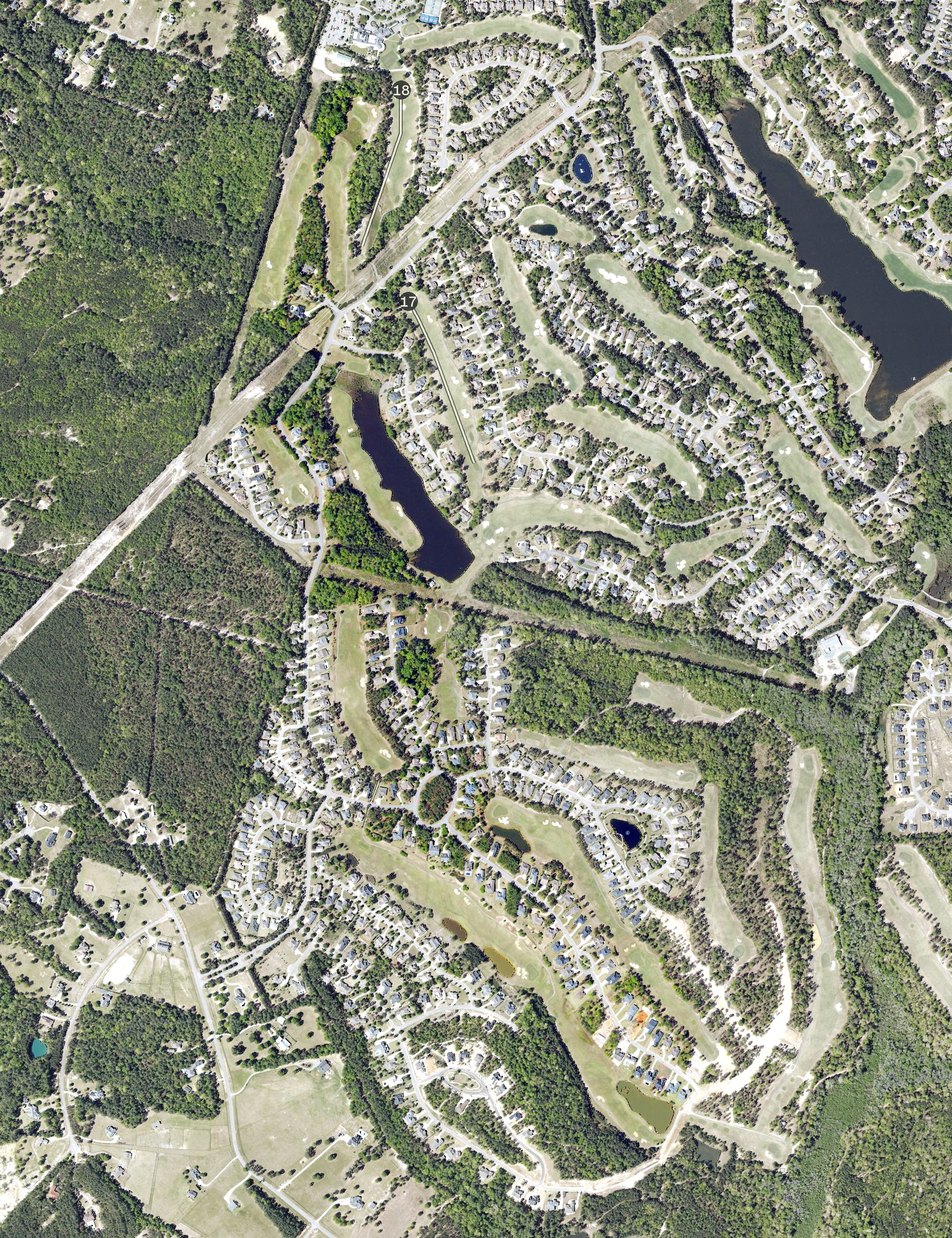 Aerial view of Hollow Creek, SC