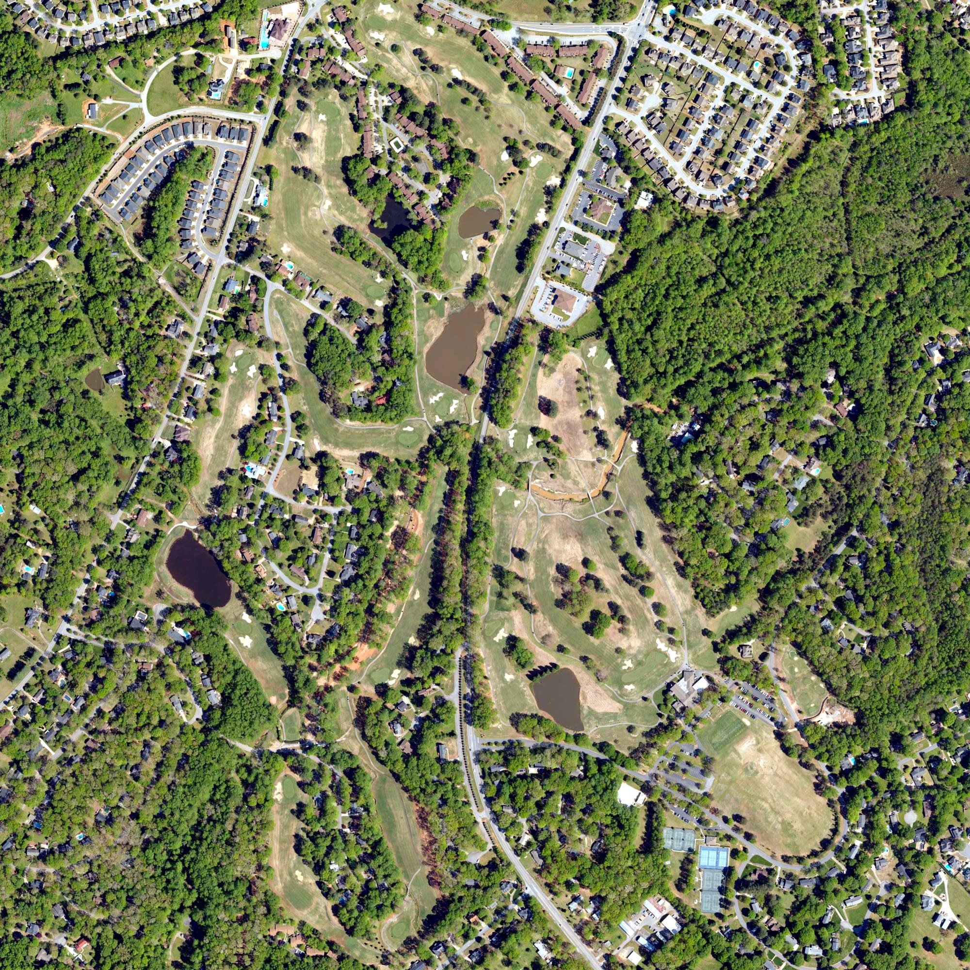 Aerial view of Holly Tree Country Club, SC