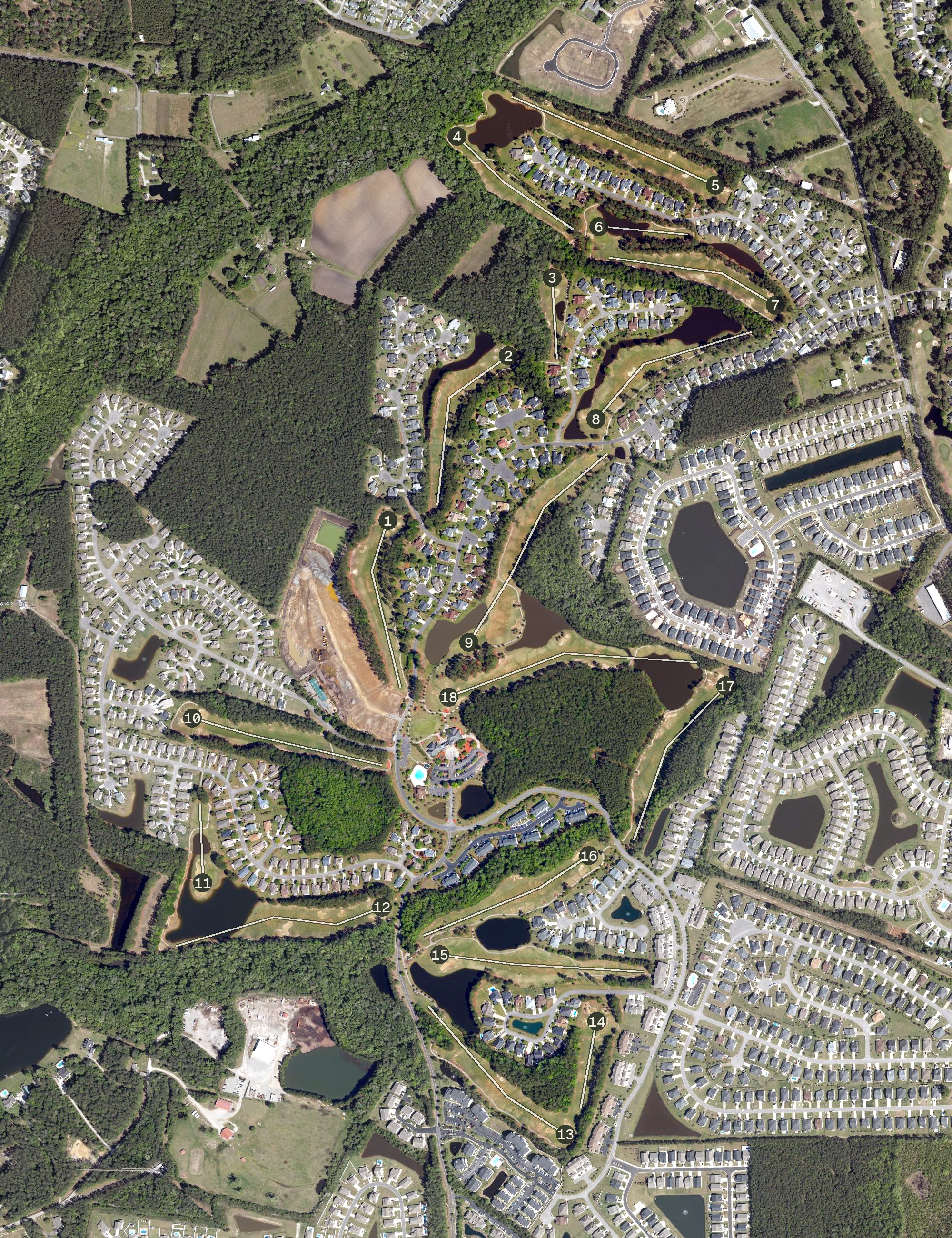 Aerial view of International Club of Myrtle Beach, SC