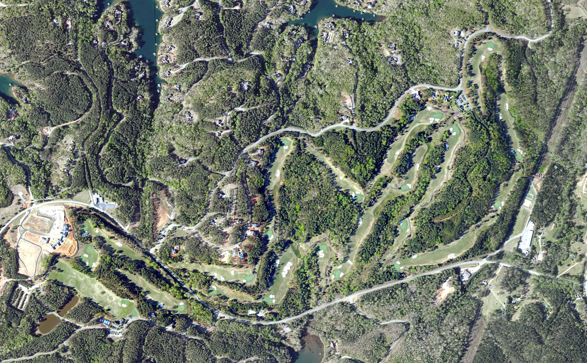 Aerial view of Keowee Springs Golf Course, SC