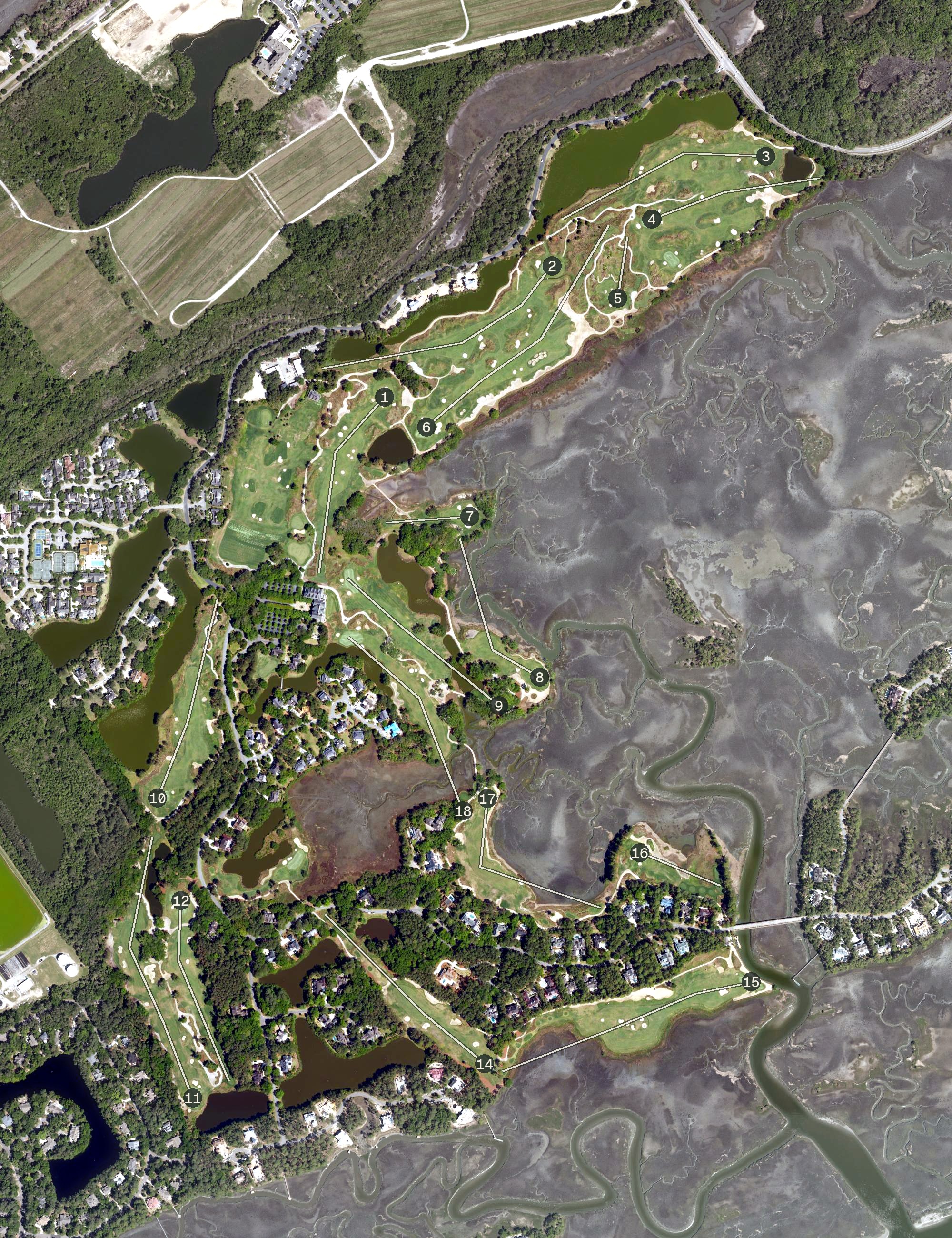 Aerial view of Kiawah Island Club - Cassique, SC