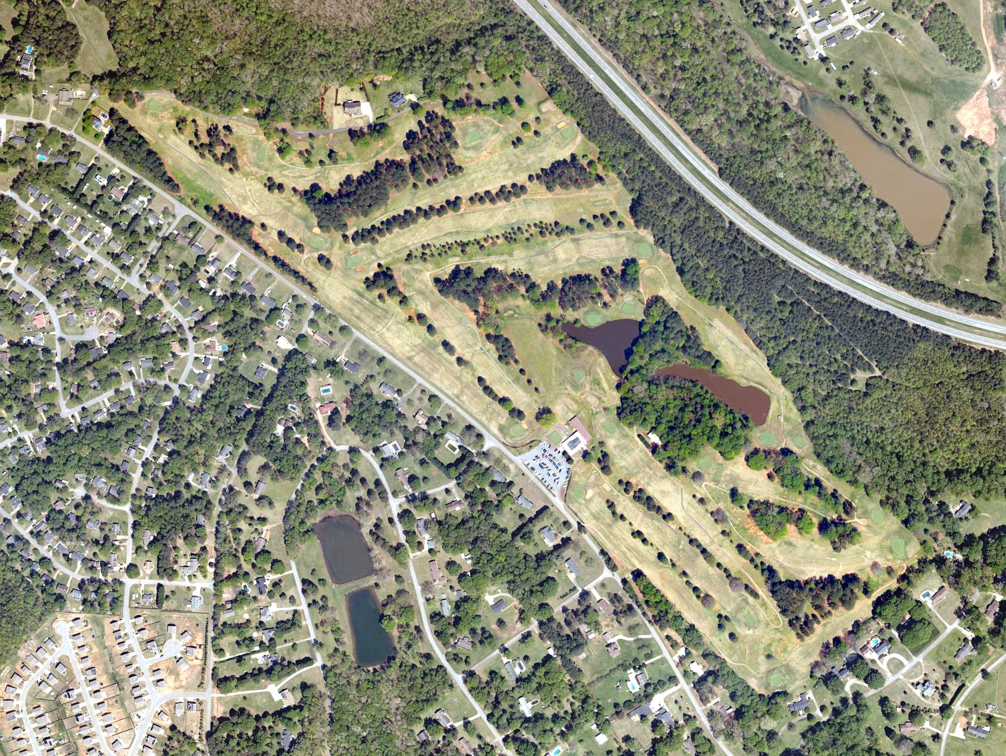 Aerial view of Lakeview Golf Club, SC
