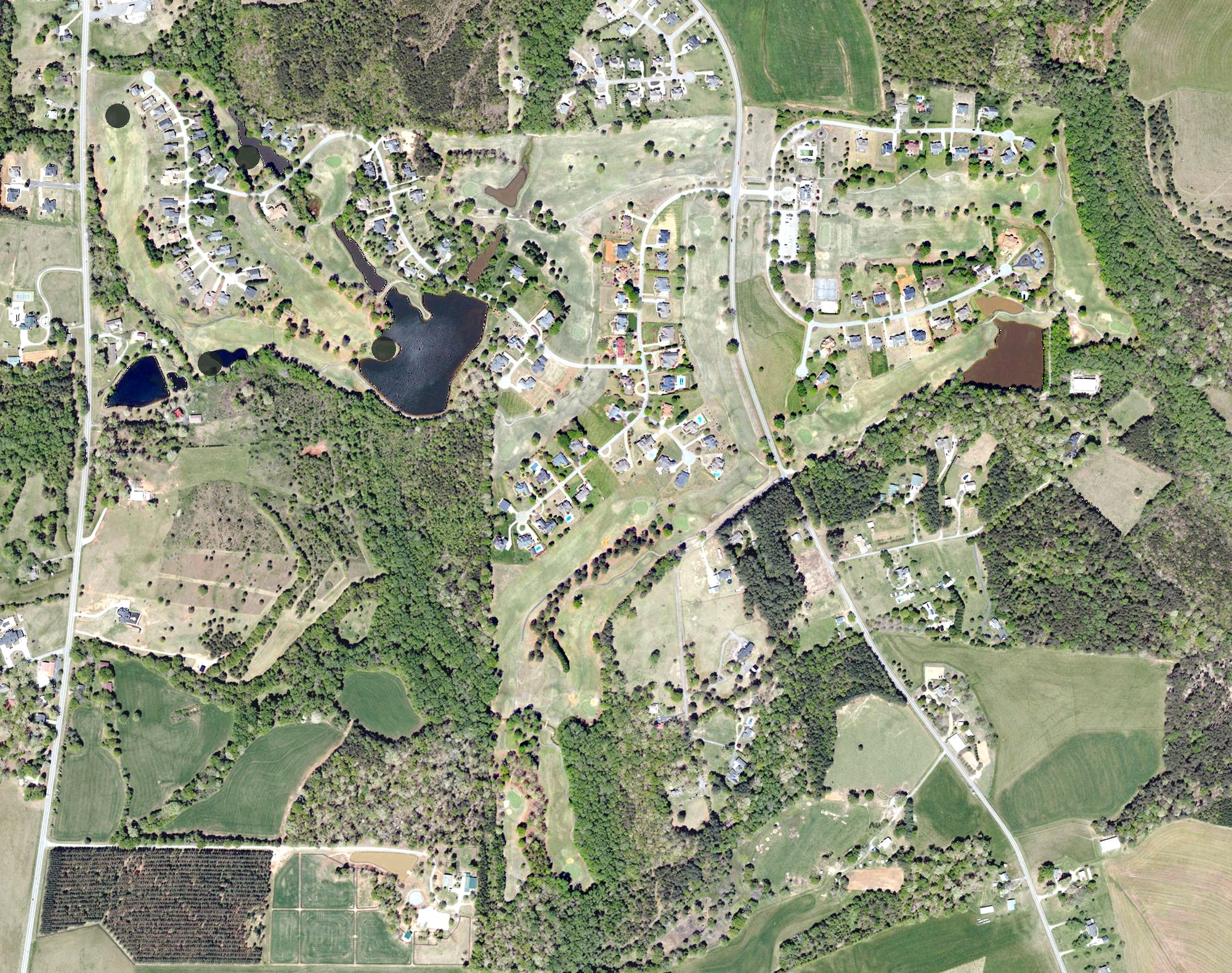 Aerial view of Links O'Tryon, SC