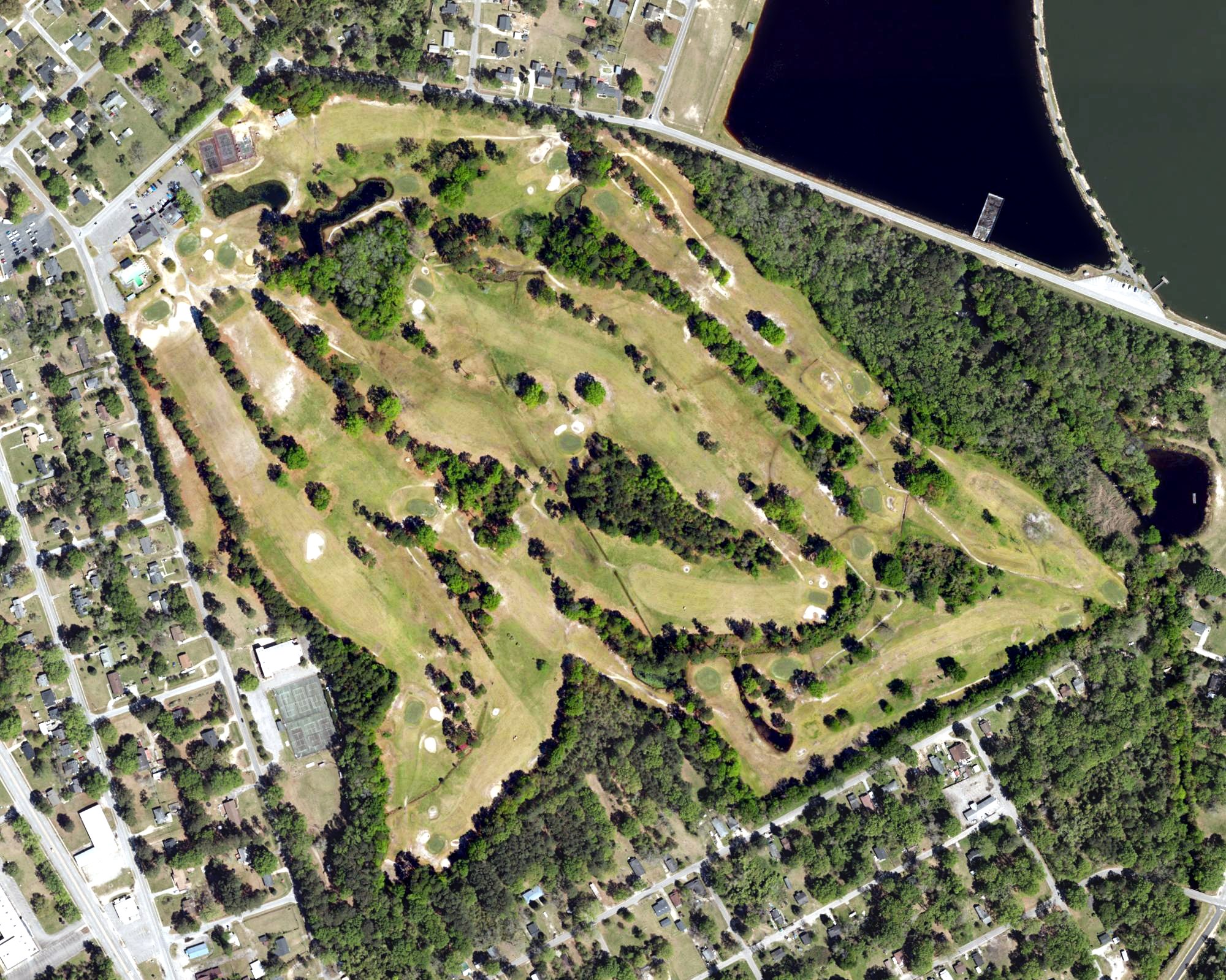 Aerial view of Marlboro Country Club, SC