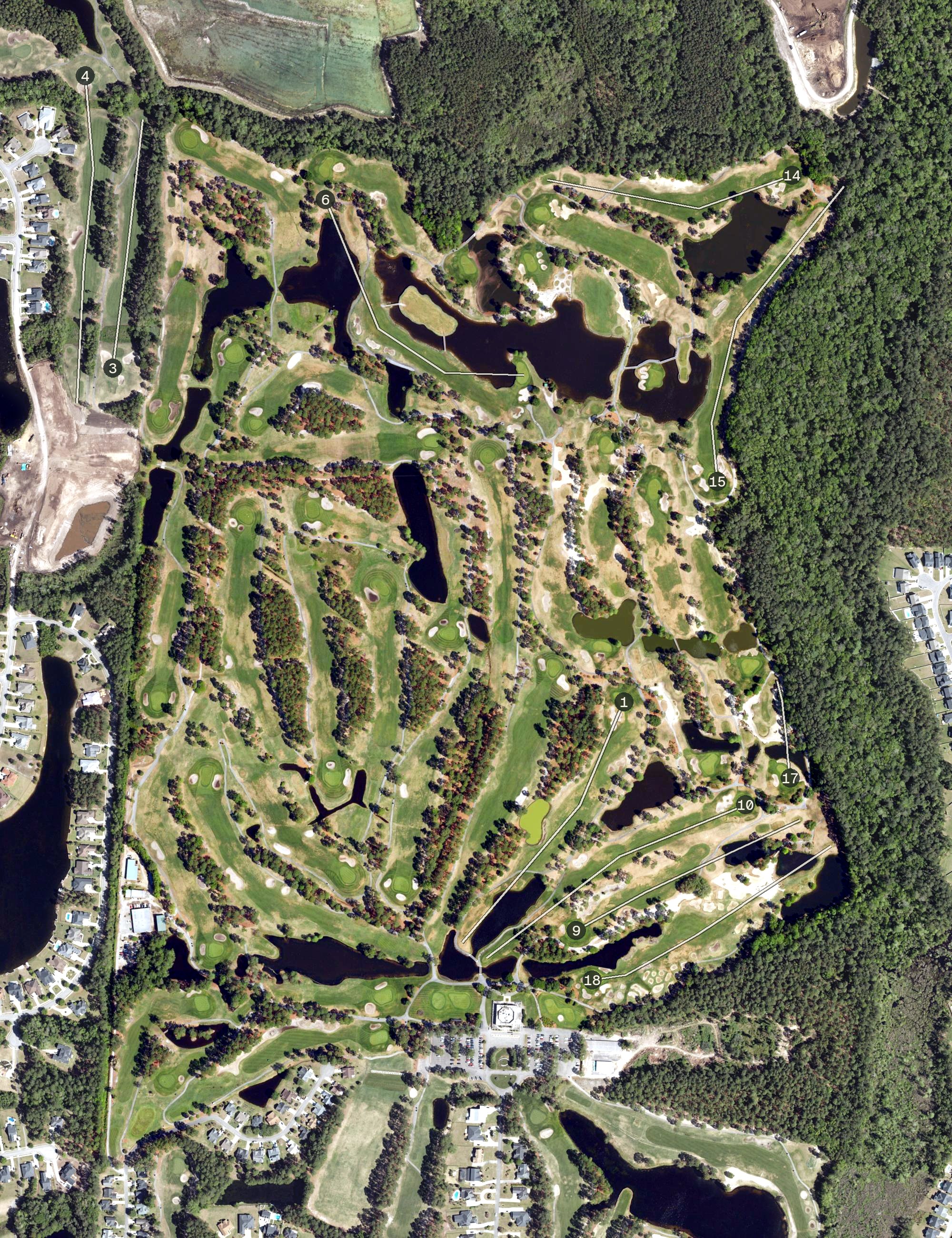 Aerial view of MB National Kings North GC, SC