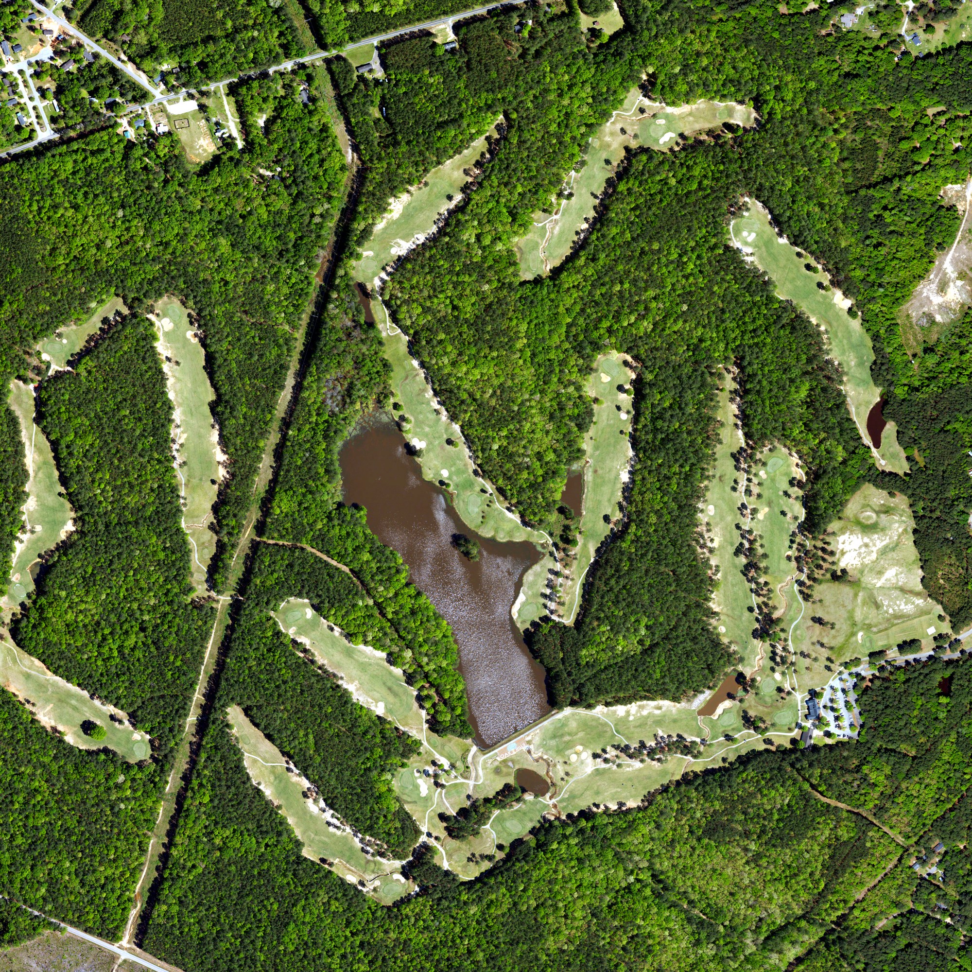 Aerial view of Oak Hills Golf Club, SC