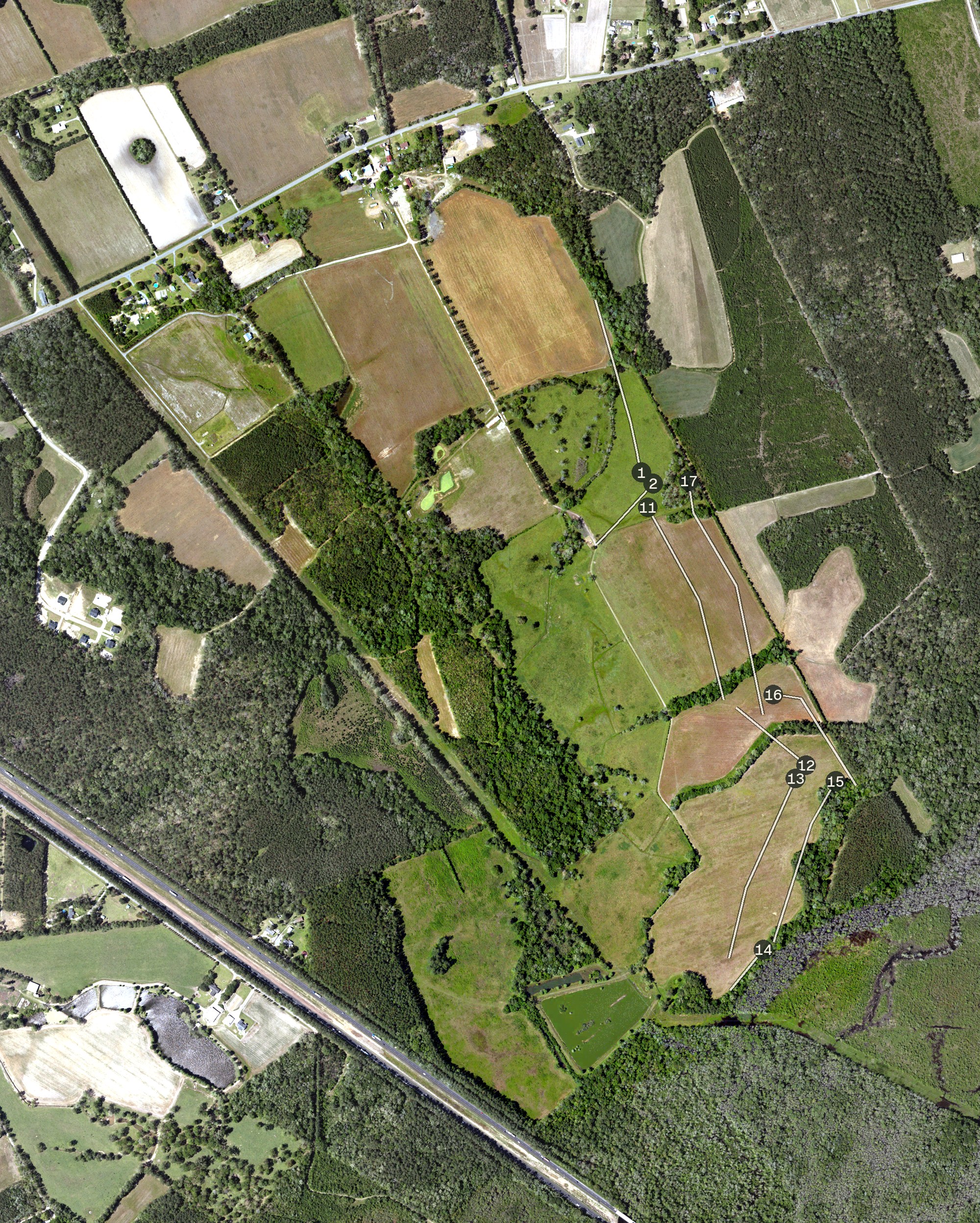 Aerial view of Old Sawmill Golf Club, SC
