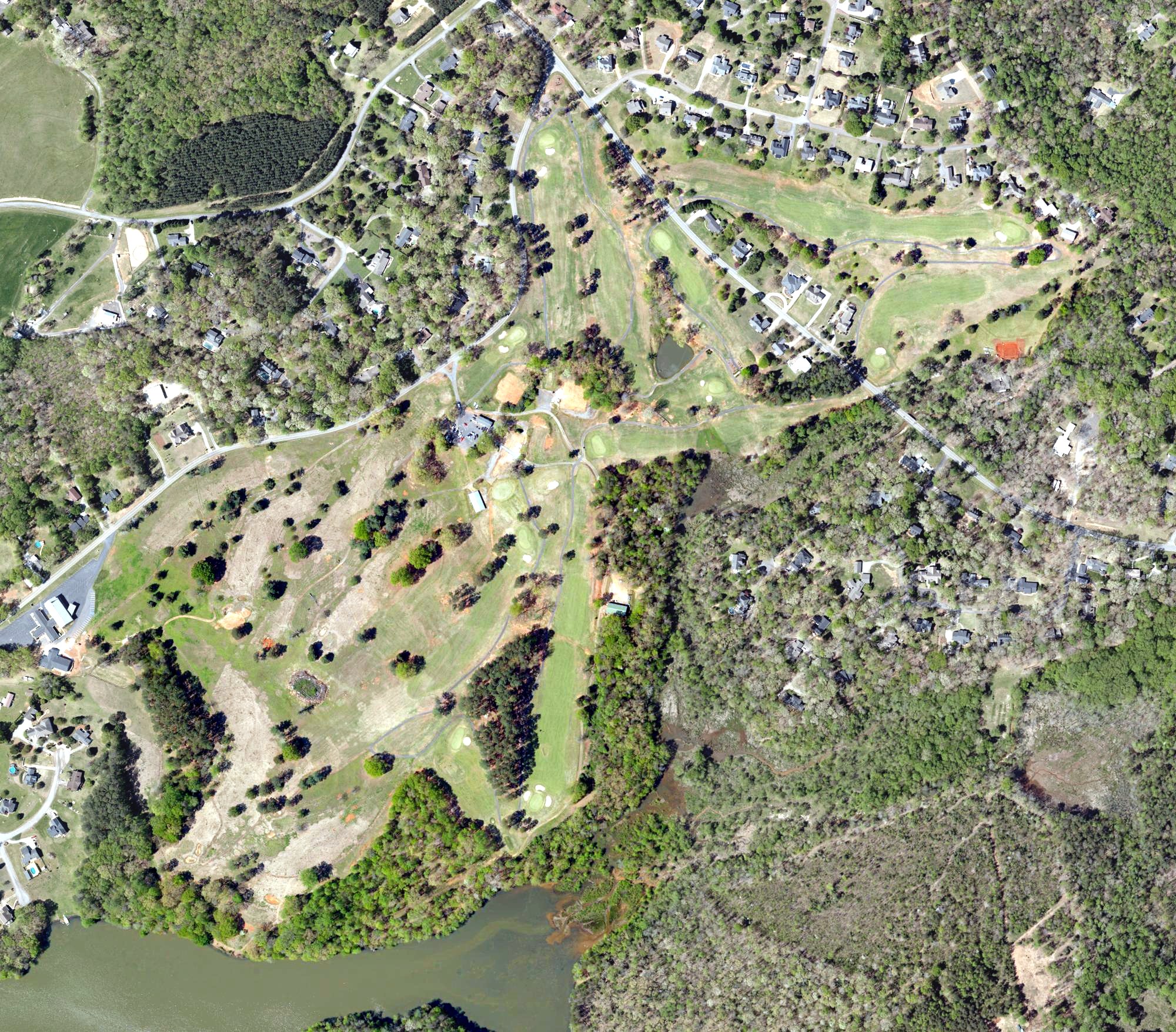 Aerial view of Pickens Golf Club, SC