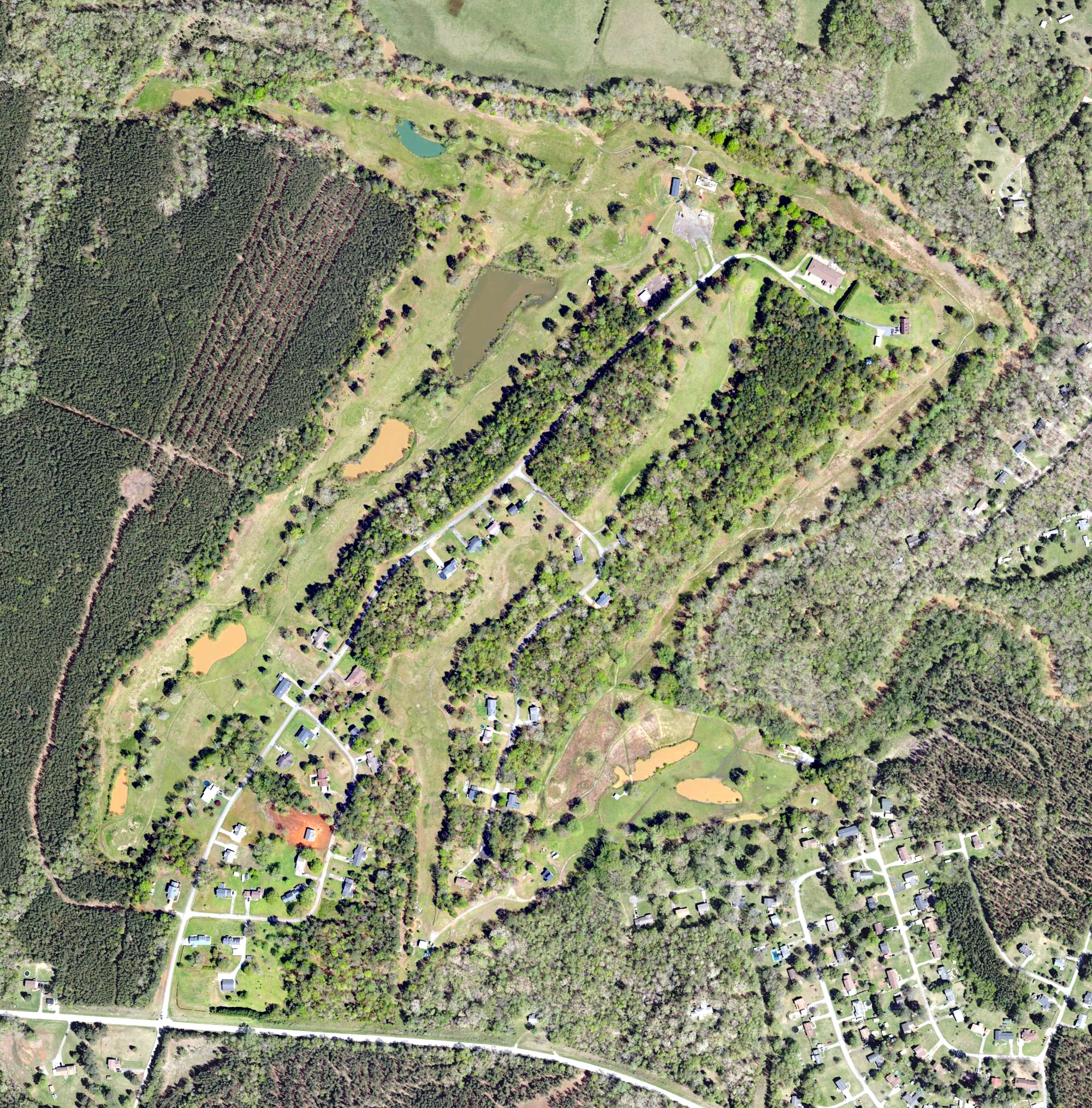 Aerial view of River Chase Golf Club, SC