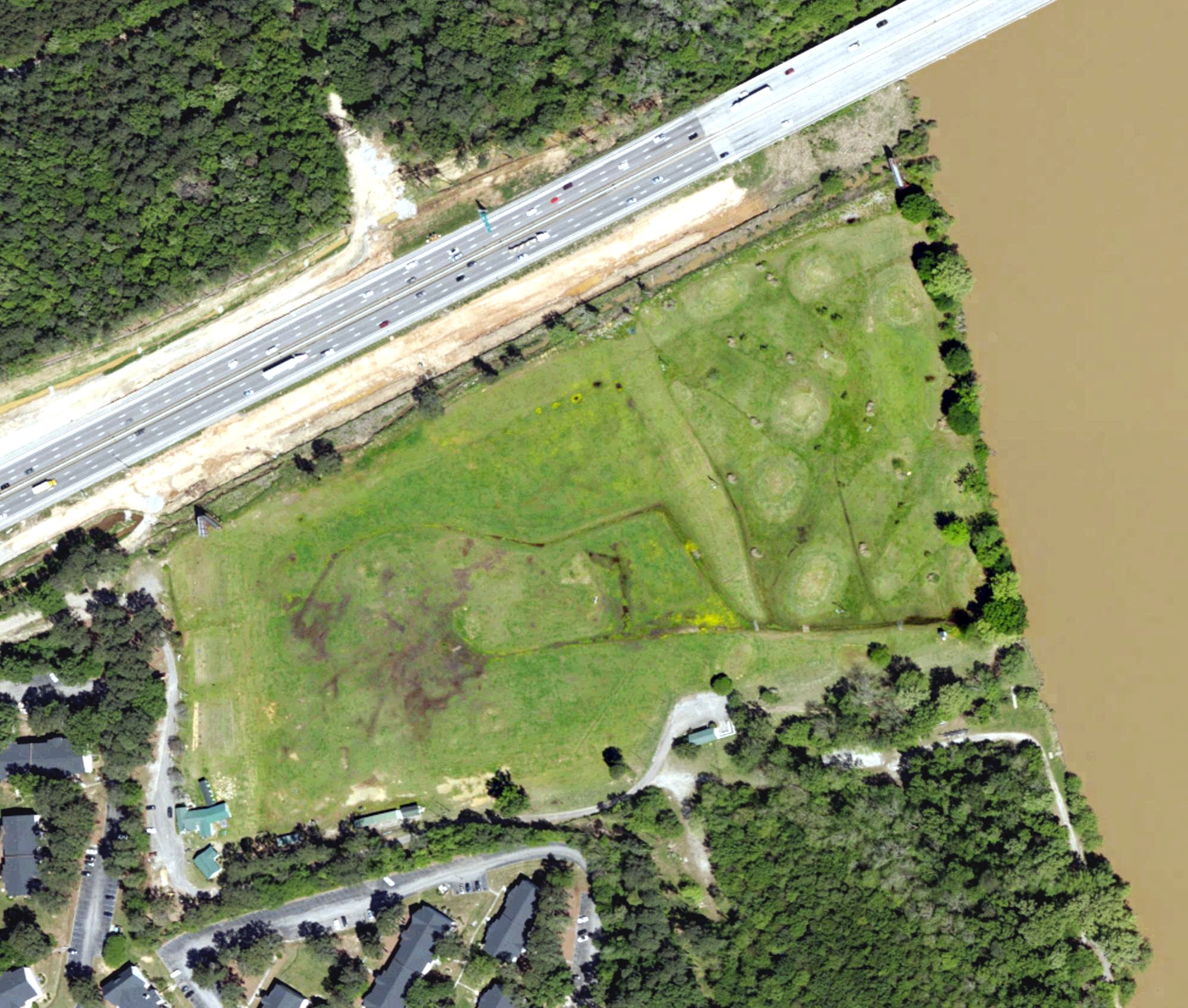 Aerial view of Riverside Golf Center Driving Range, SC