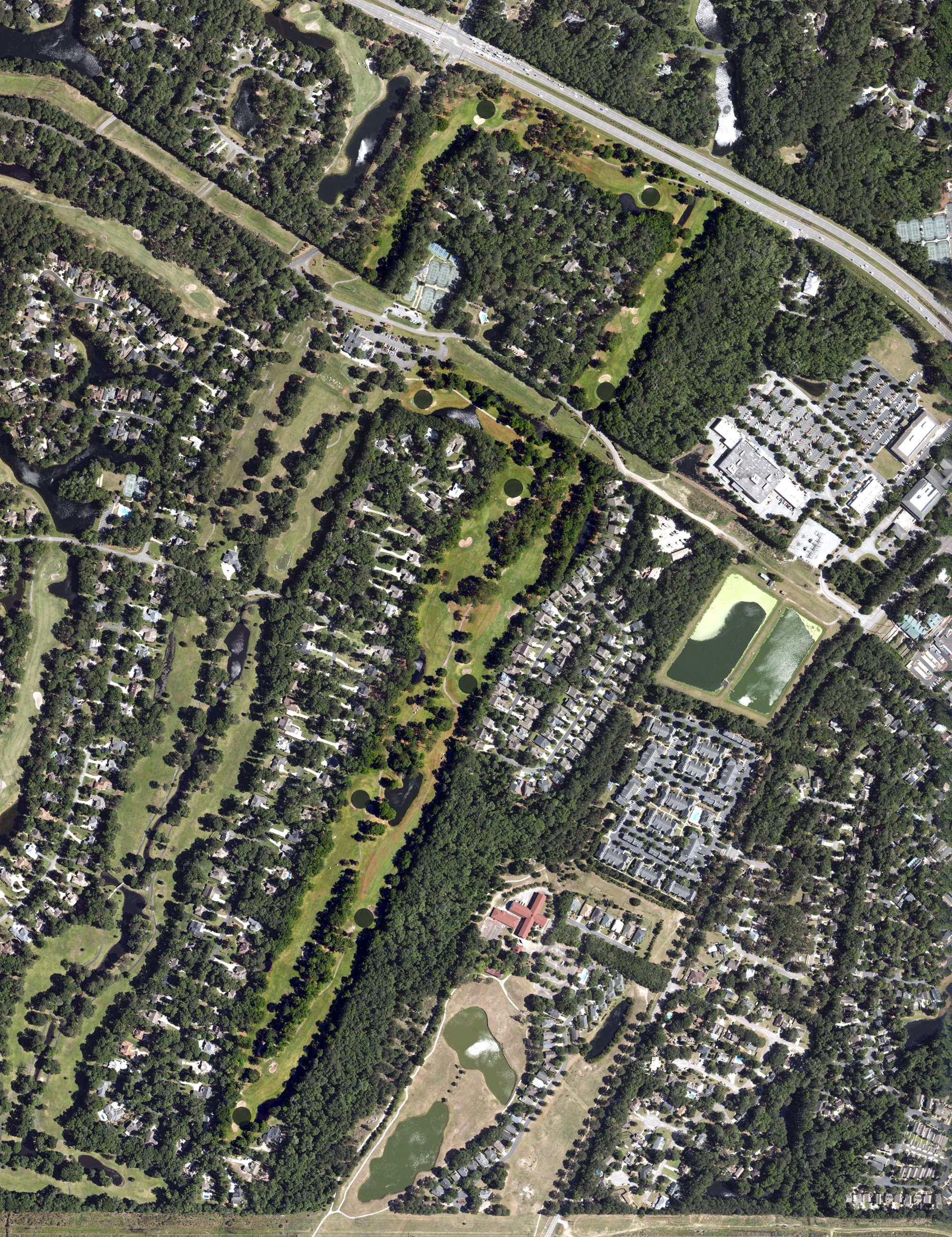 Aerial view of Rose Hill Golf Club, SC