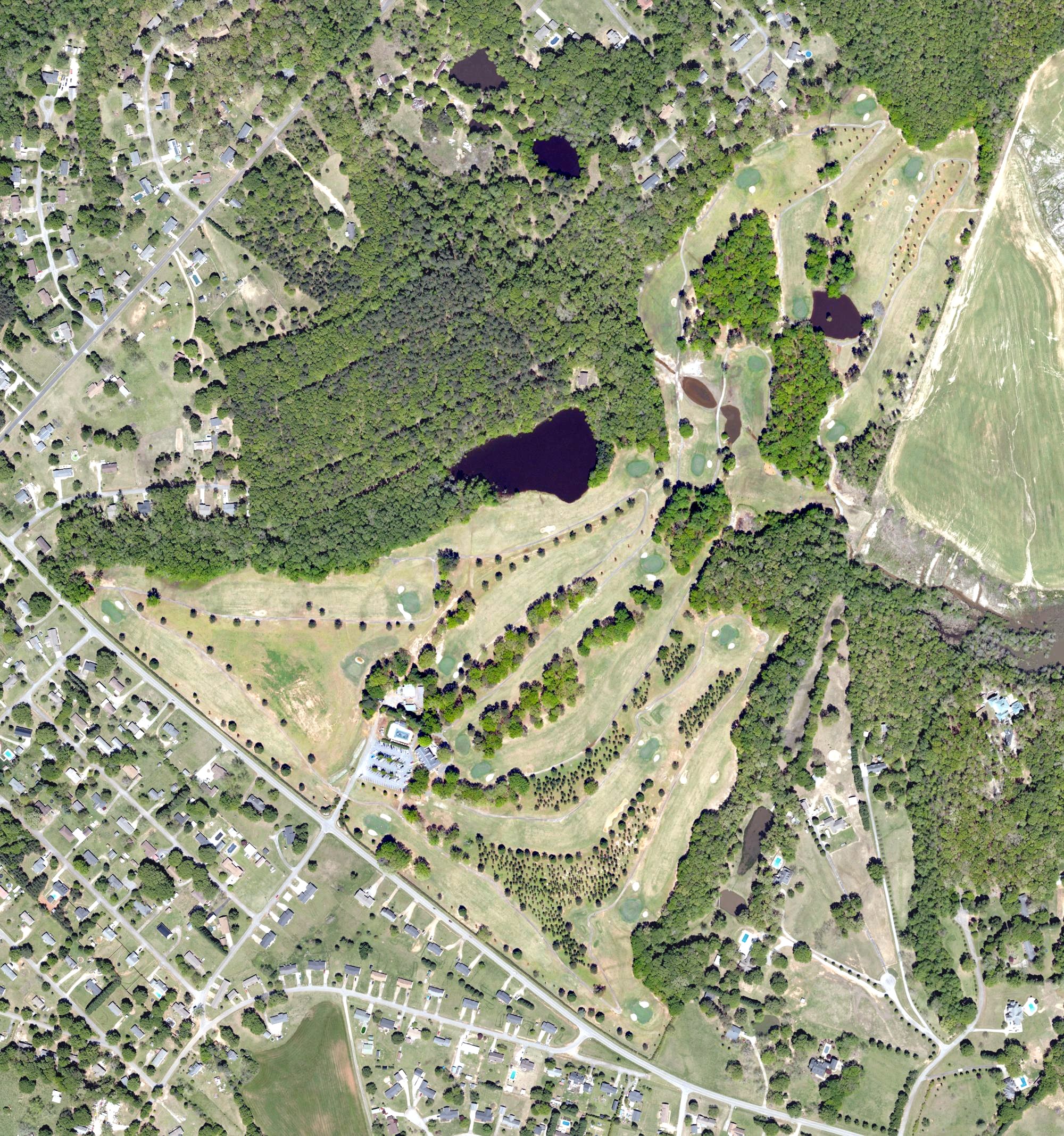 Aerial view of Saluda Valley Golf Course, SC