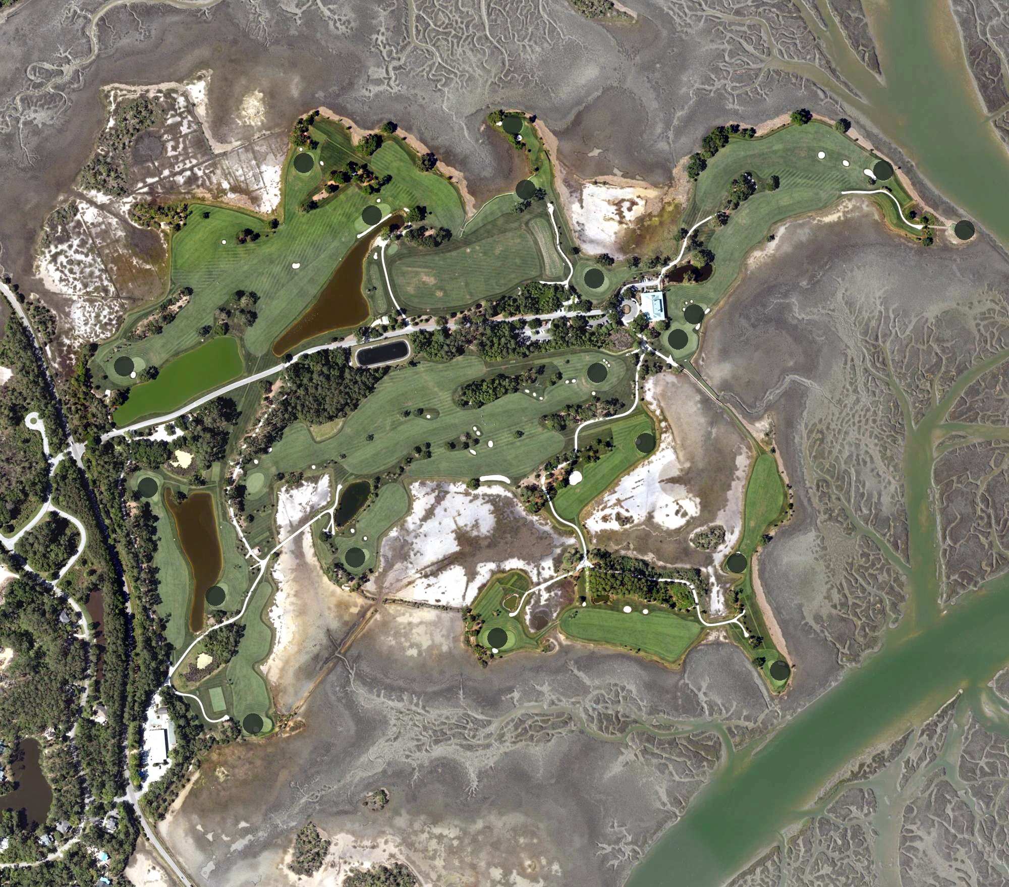Aerial view of Secession Golf Club, SC