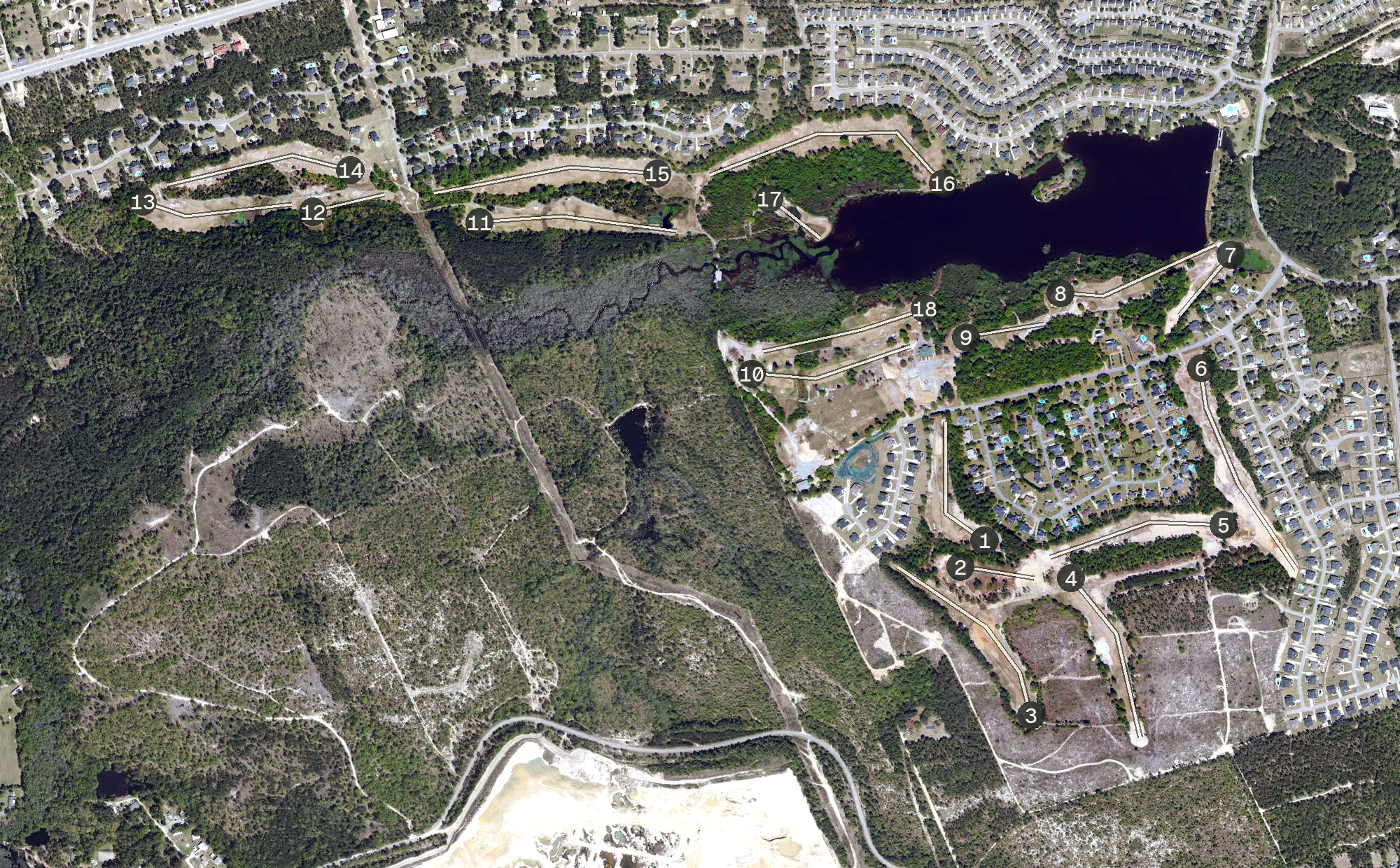 Aerial view of Solina Golf Club, SC