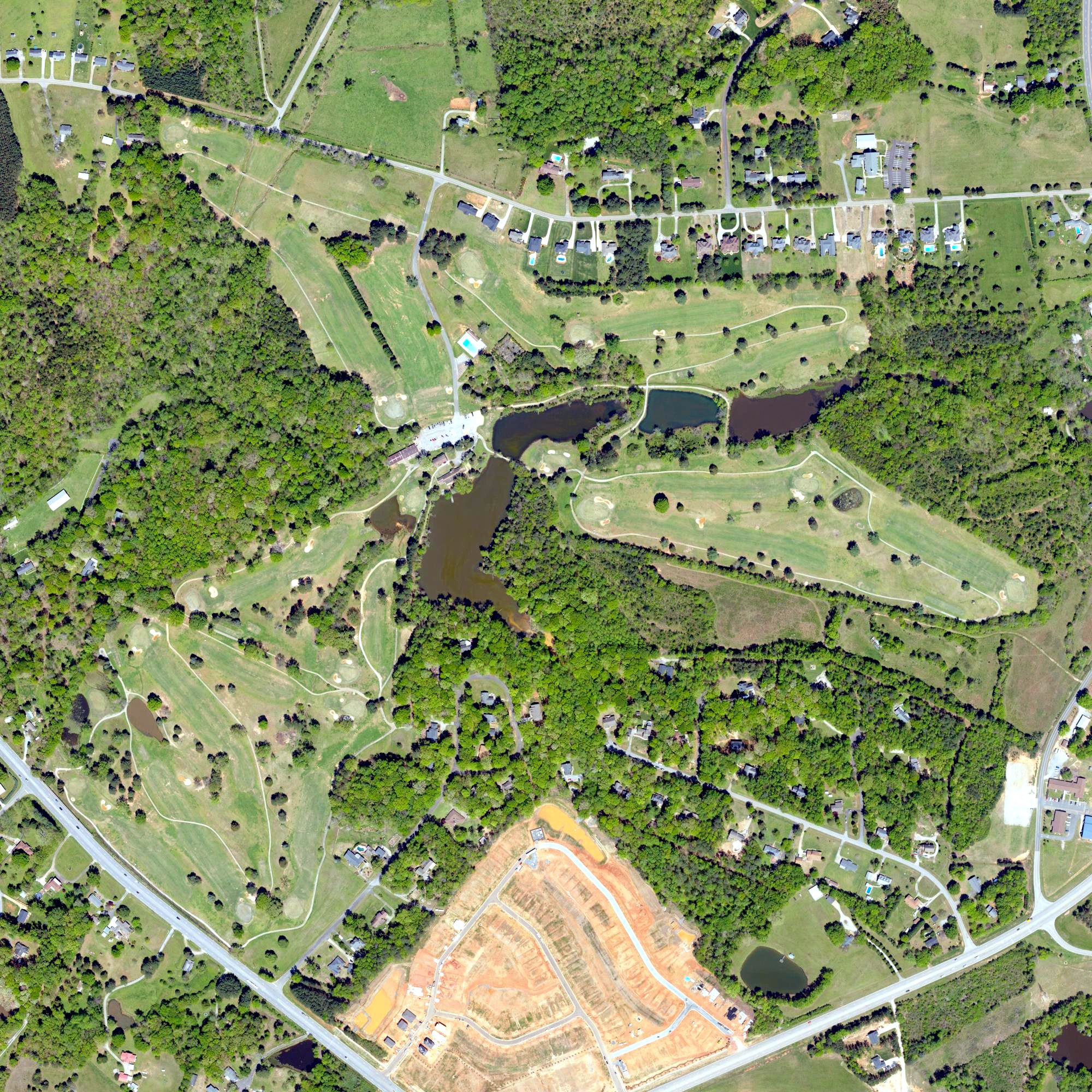 Aerial view of Spring Lake Country Club, SC