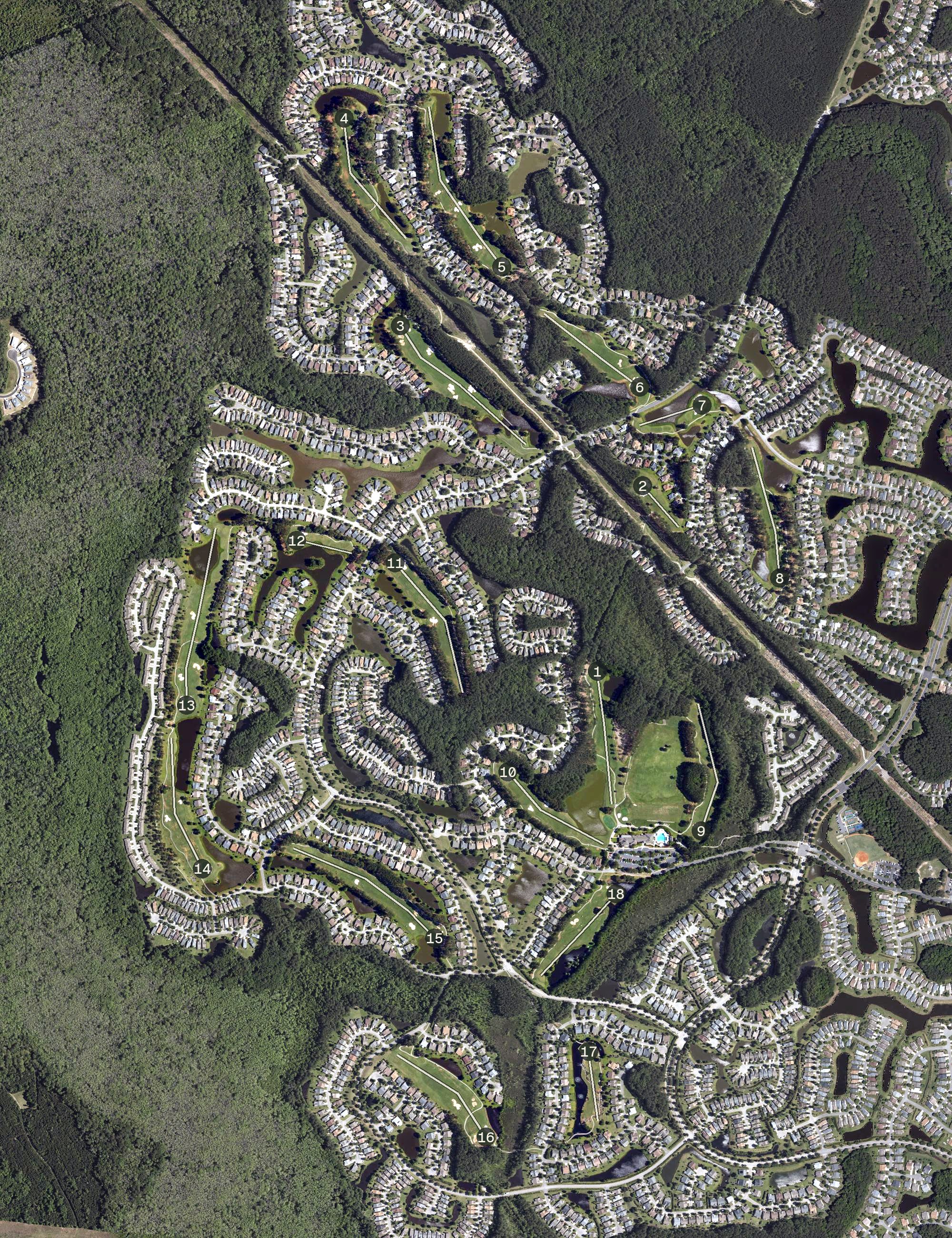 Aerial view of Sun City - Hidden Cypress Golf Club, SC