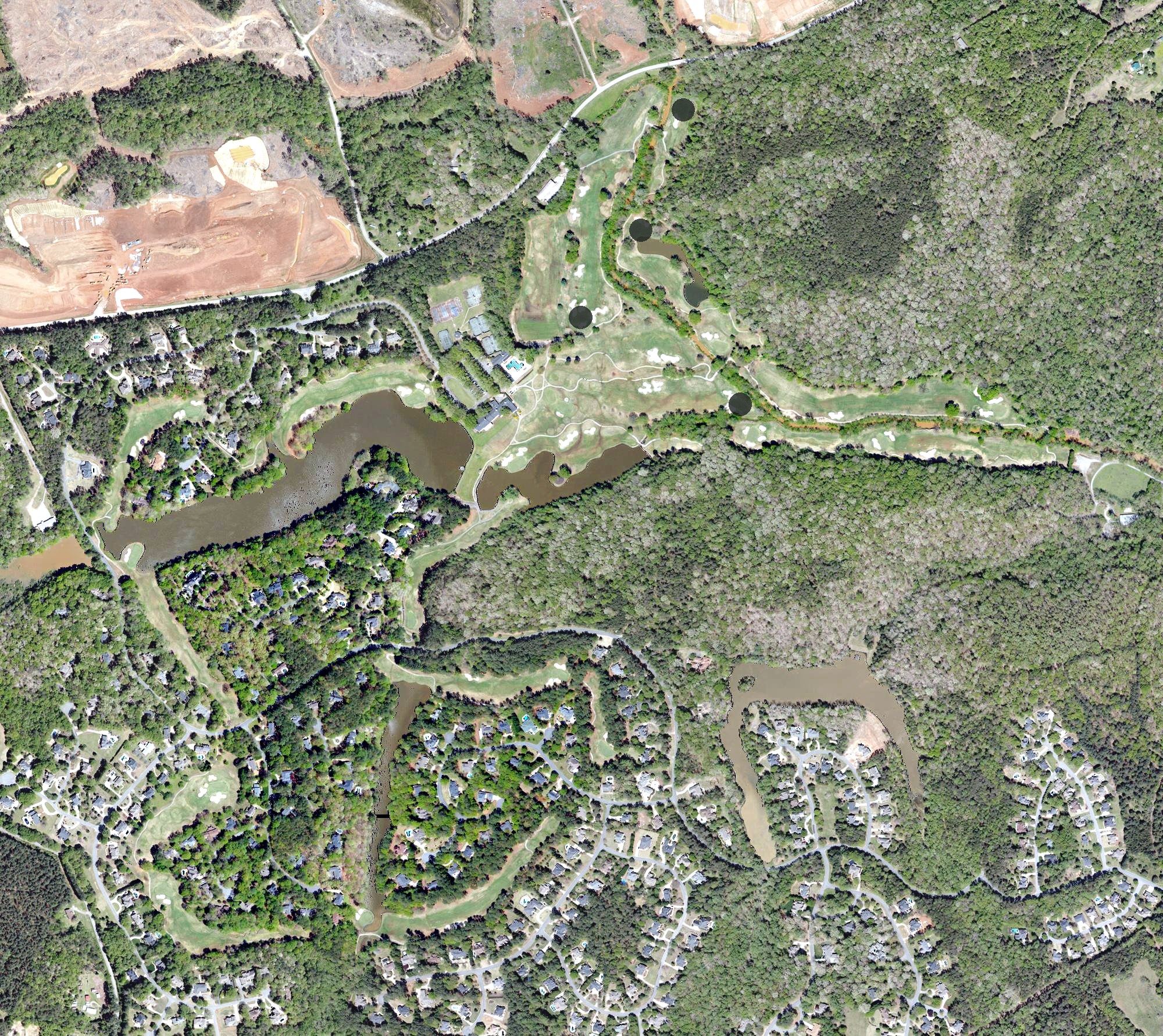 Aerial view of The Carolina Country Club, SC