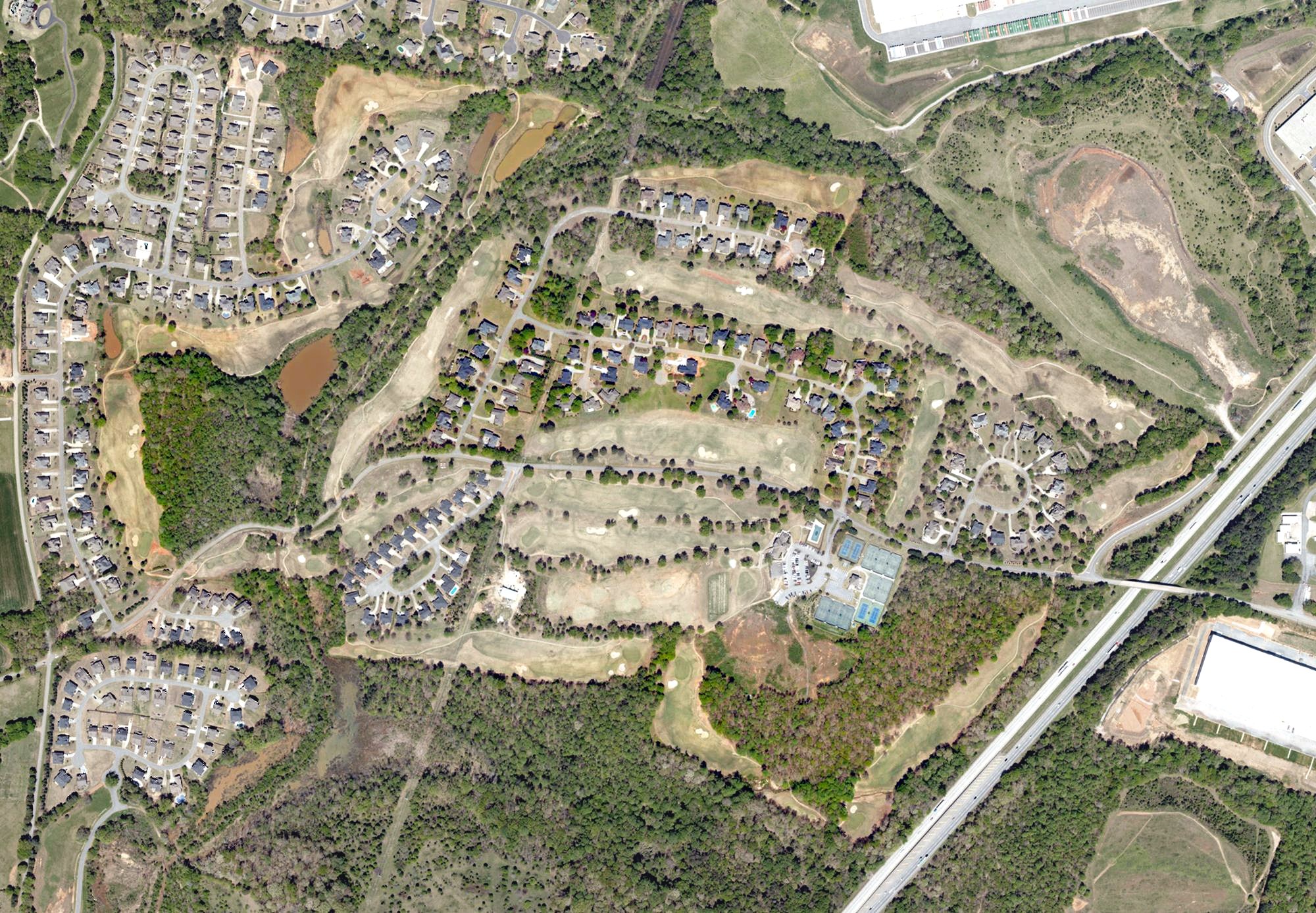 Aerial view of The Club at Brookstone, SC