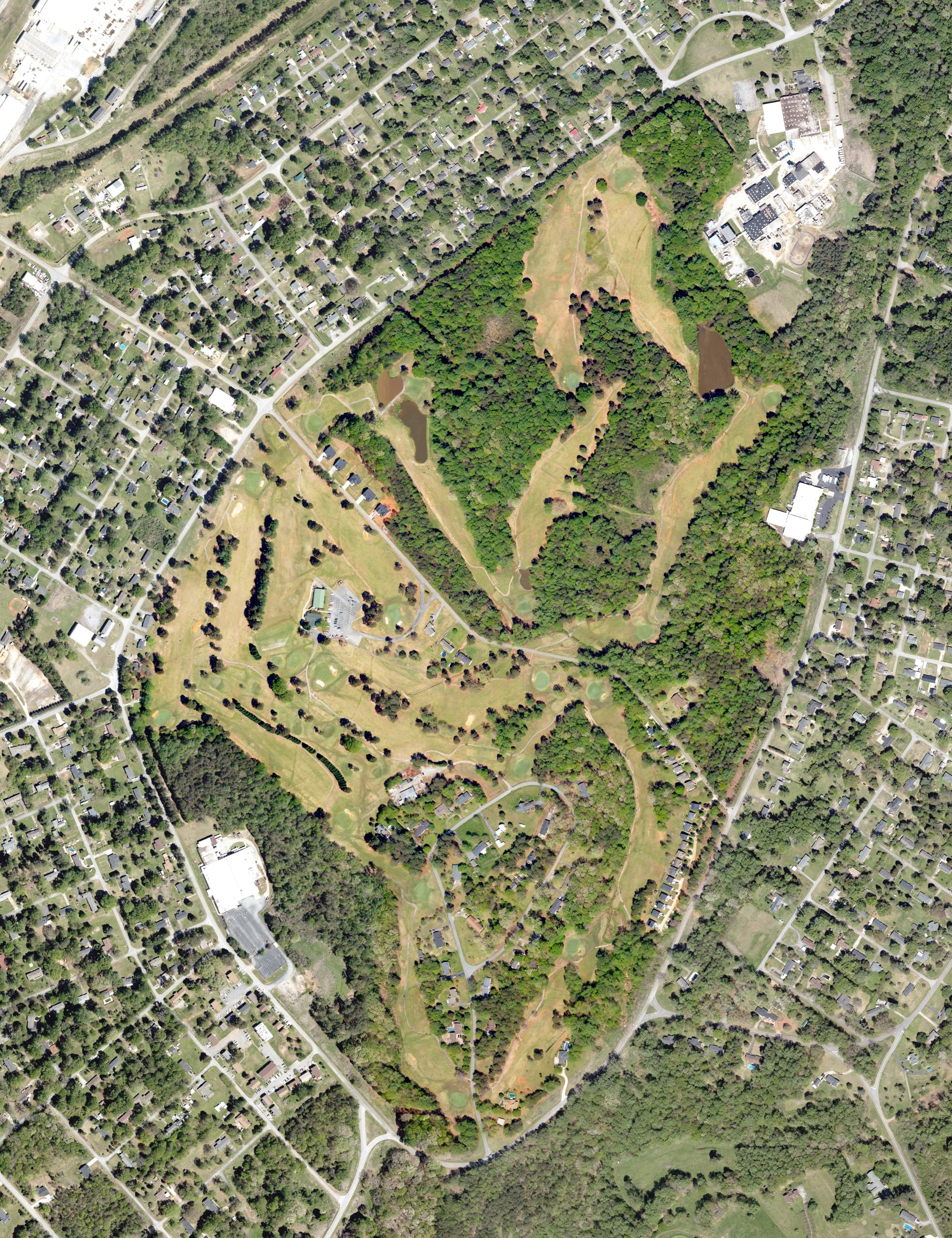 Aerial view of The Creek Golf Club, SC