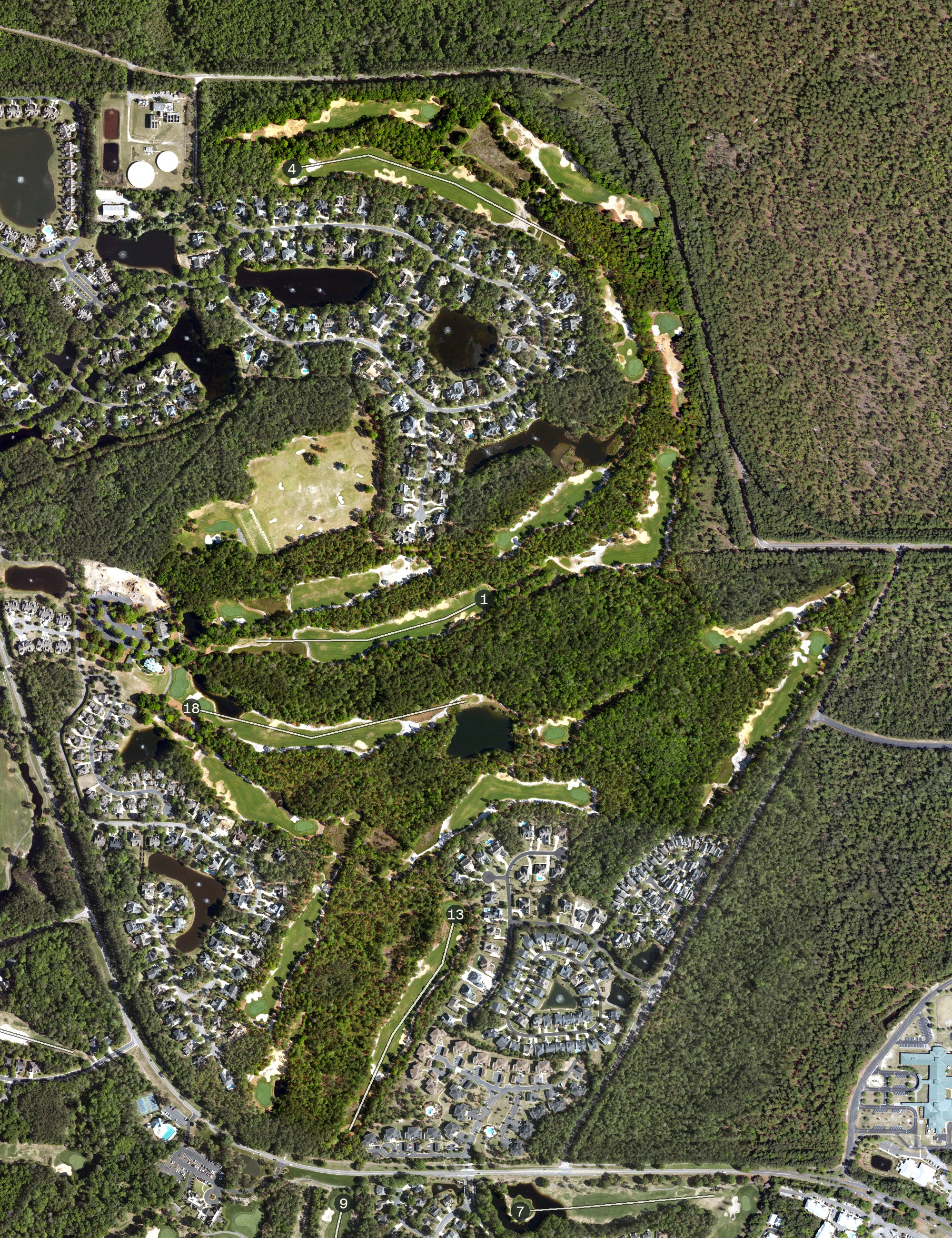 Aerial view of The Reserve Golf Club, SC