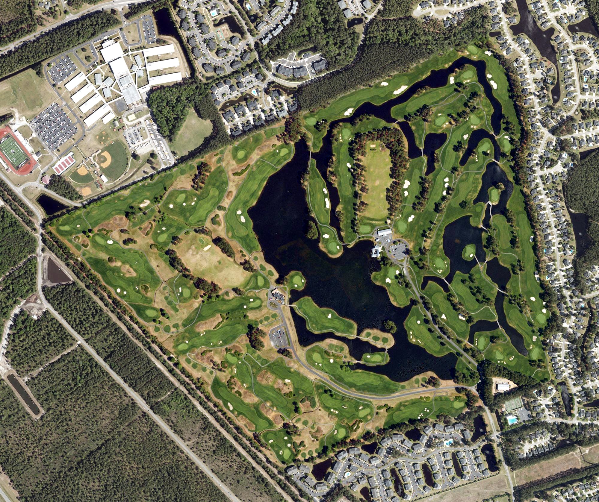 Aerial view of The Wizard / Man O' War Golf Course, SC