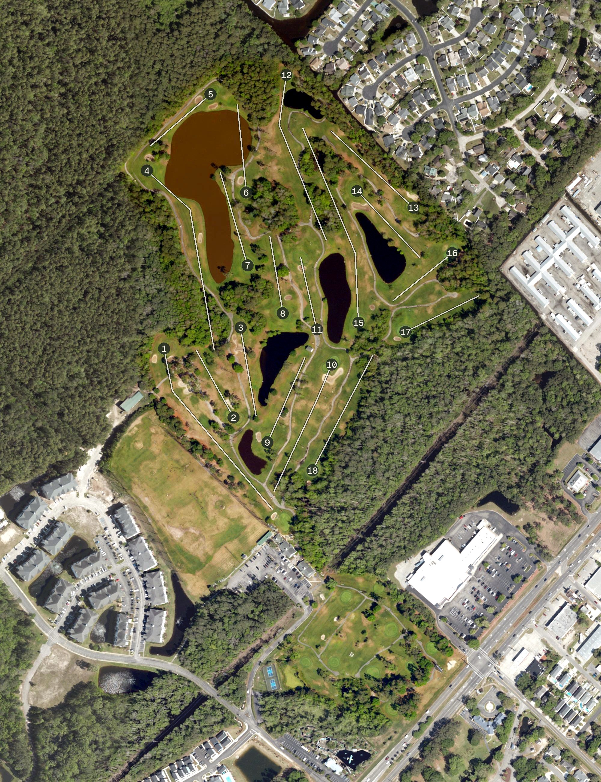 Aerial view of Tupelo Bay, SC