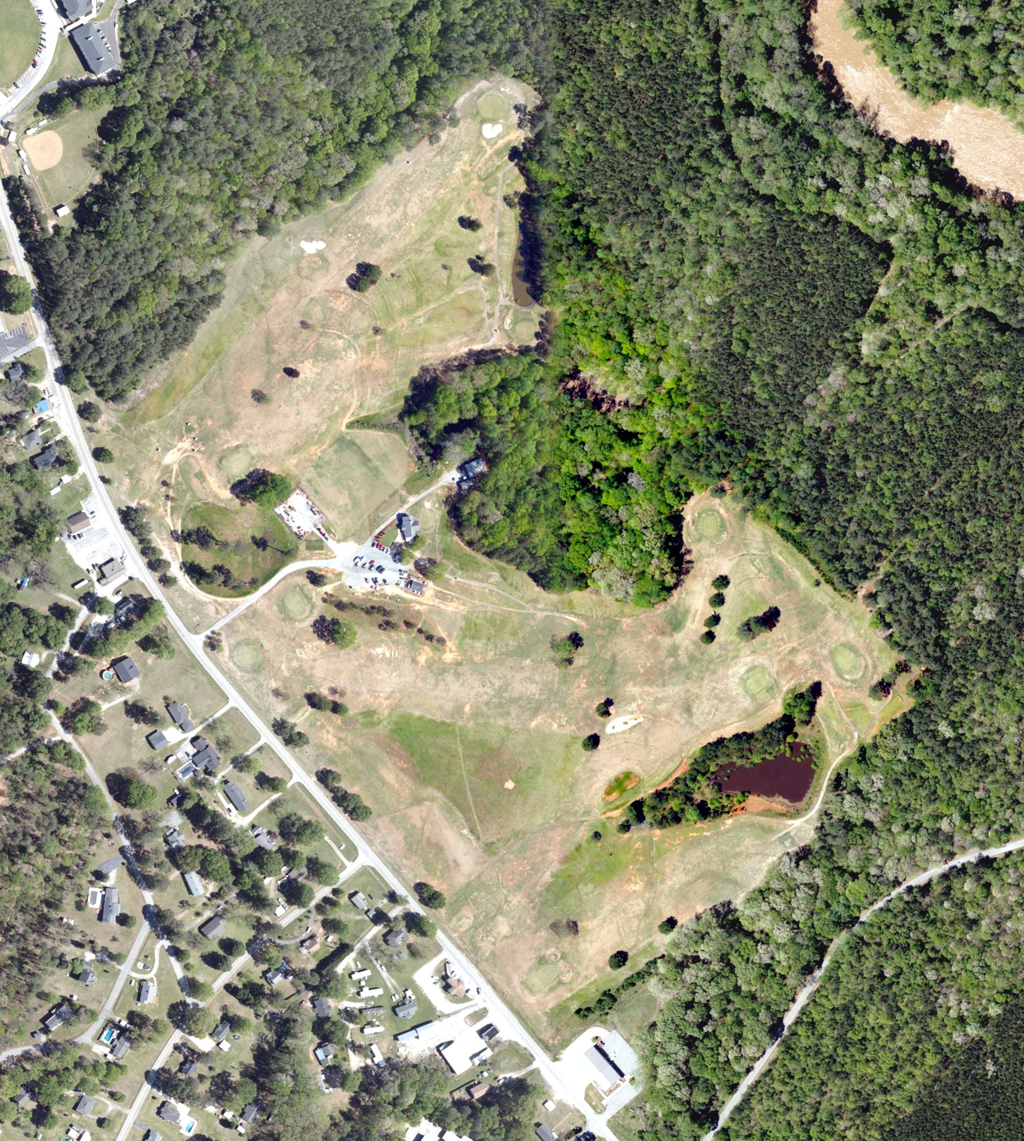 Aerial view of Ware Shoals Golf Course, SC