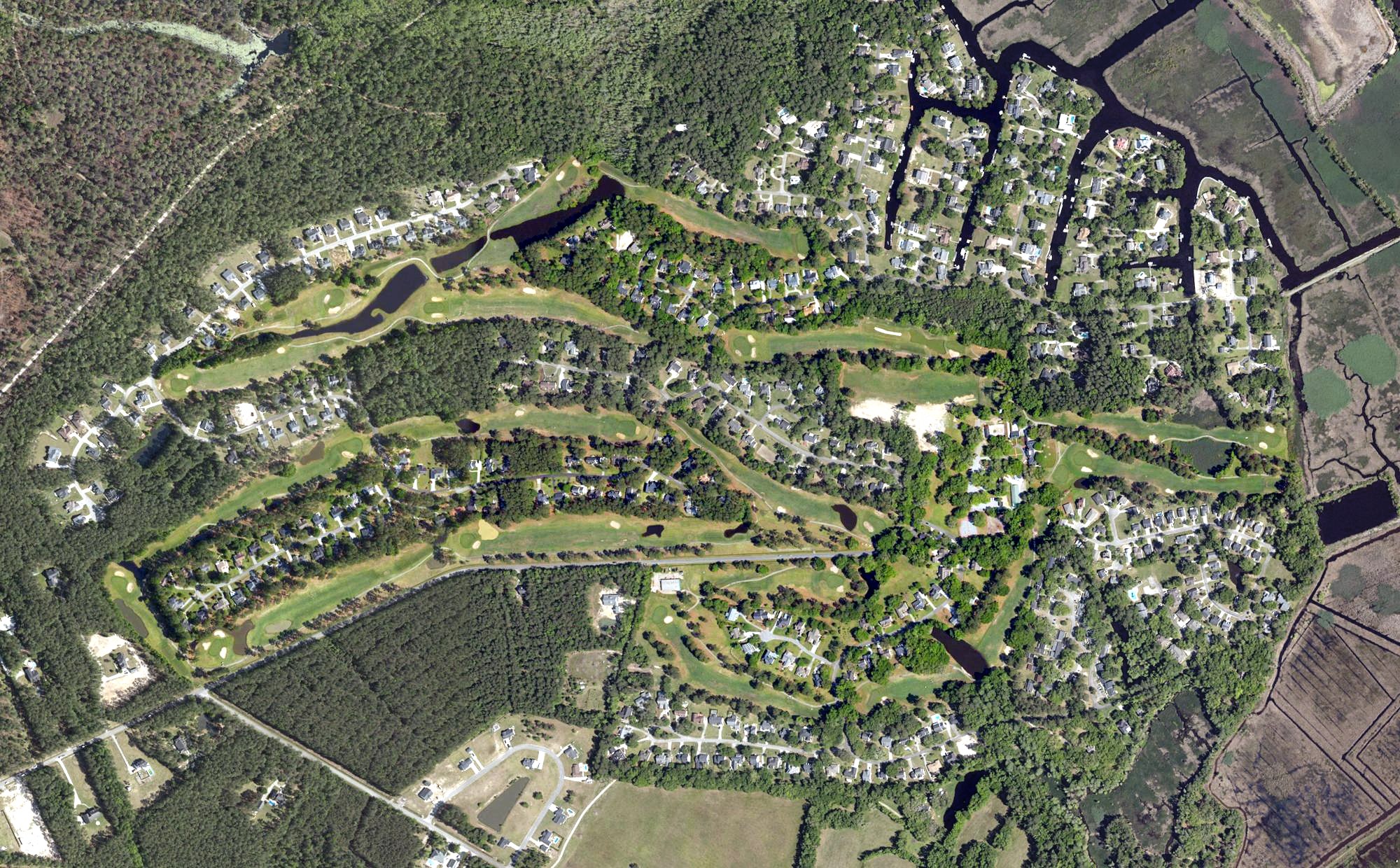 Aerial view of Wedgefield Plantation, SC
