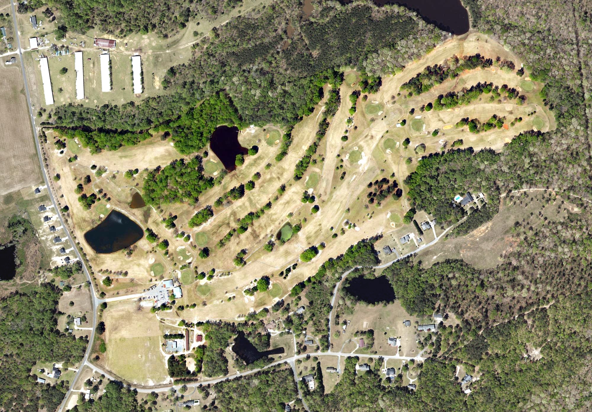 Aerial view of White Plains Country Club, SC