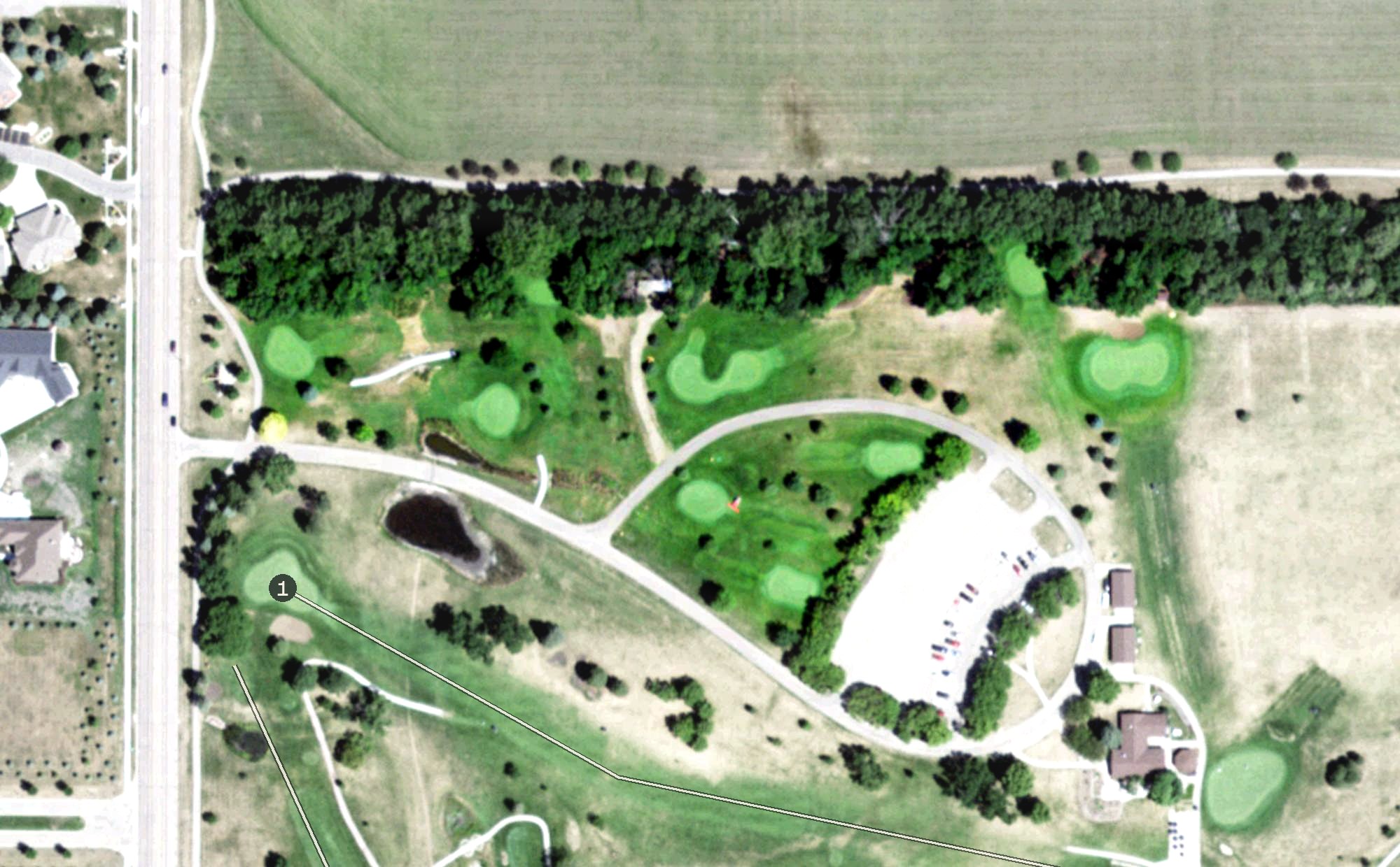 Aerial view of 9-Hole Short/Executive Course, SD