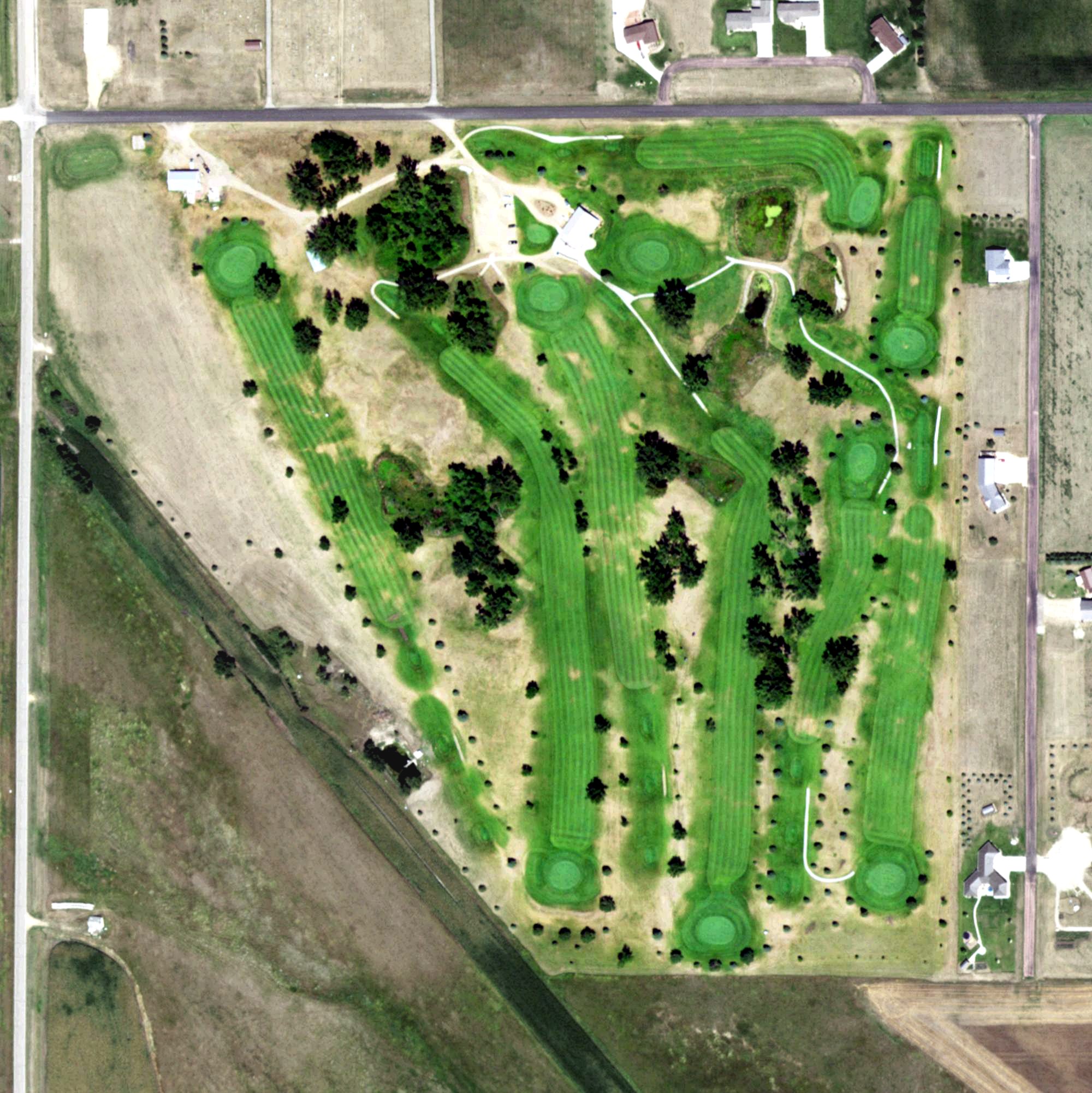 Aerial view of Castlewood Golf Course, SD