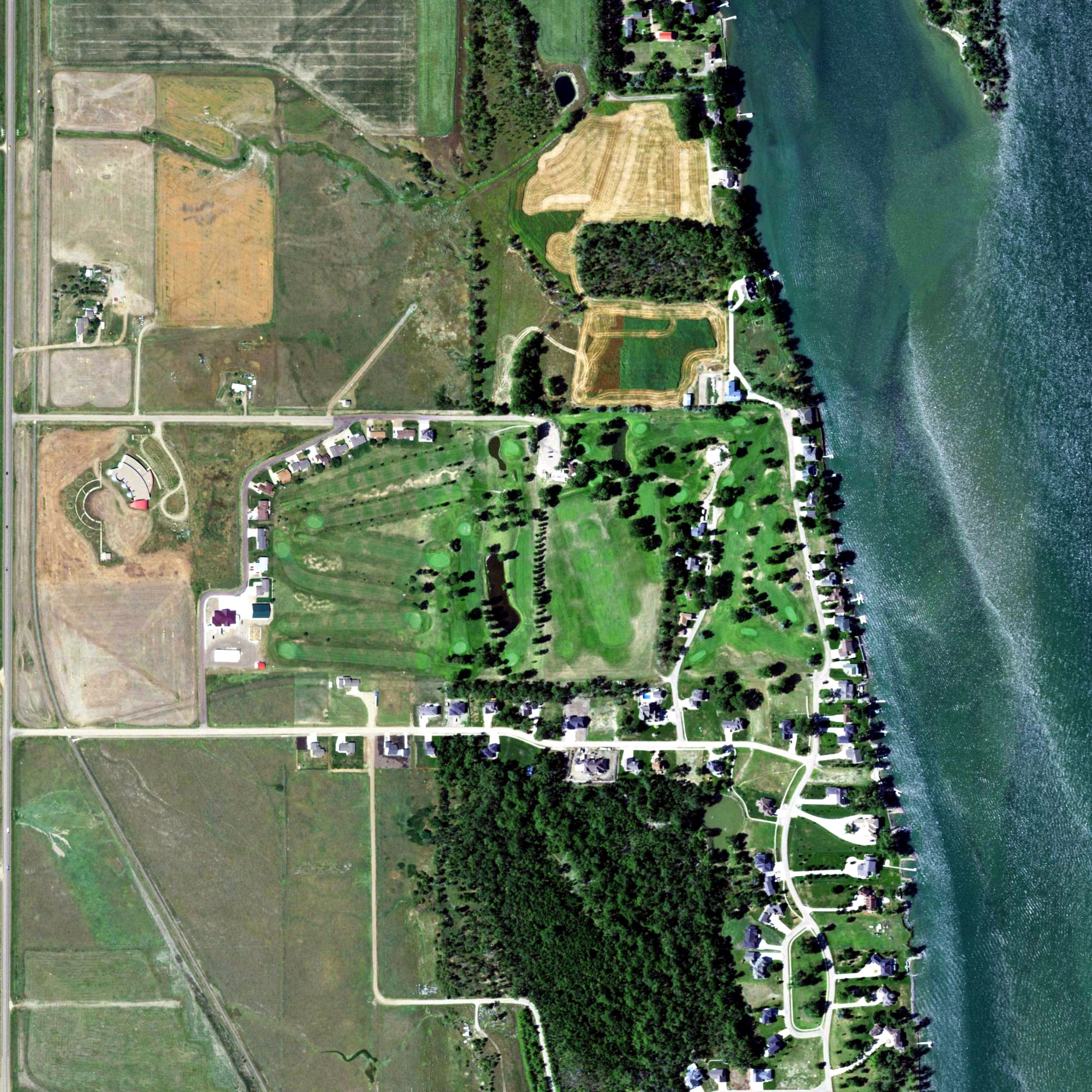 Aerial view of Dunes Golf Course, SD