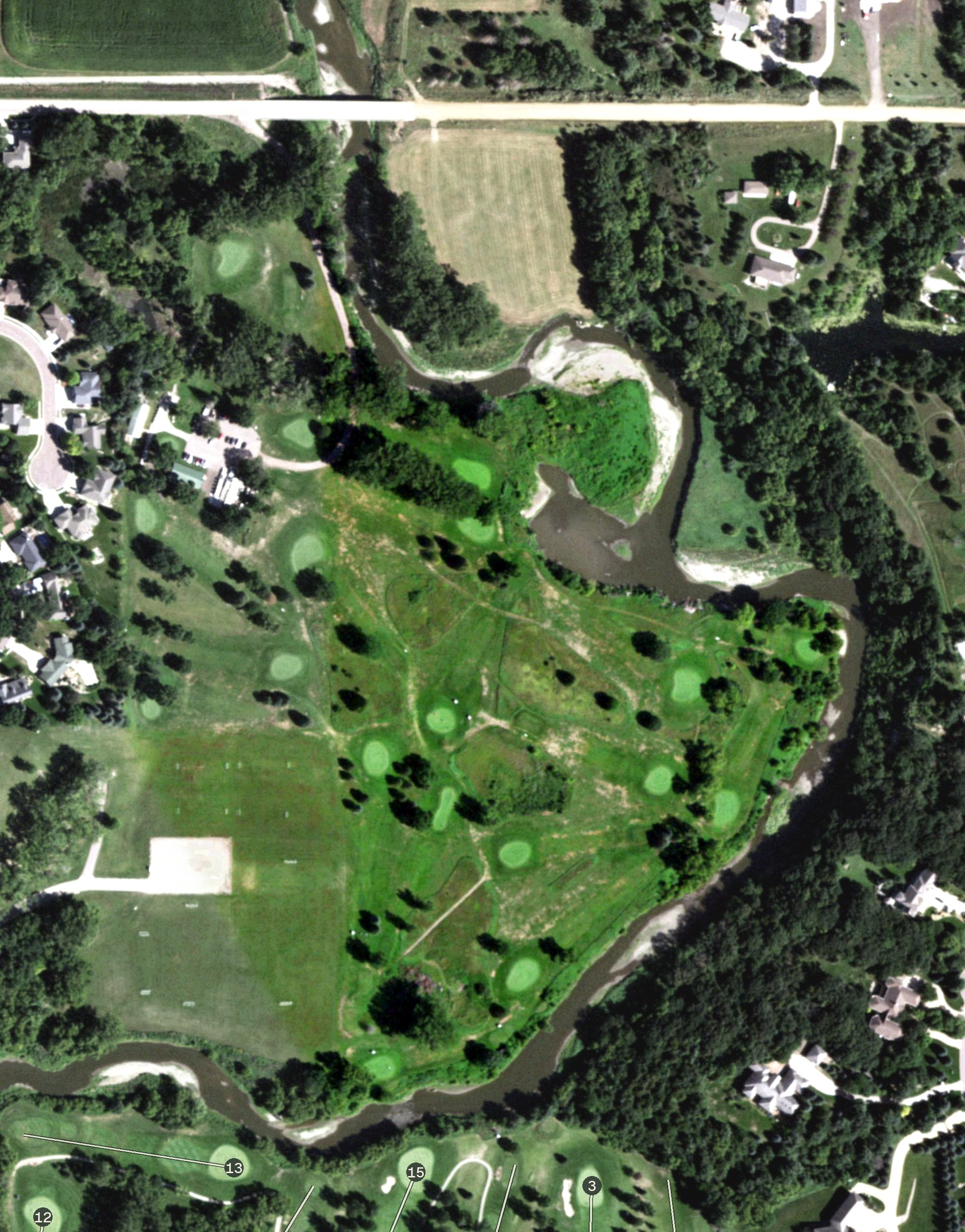 Aerial view of Hidden Valley Golf Course, SD
