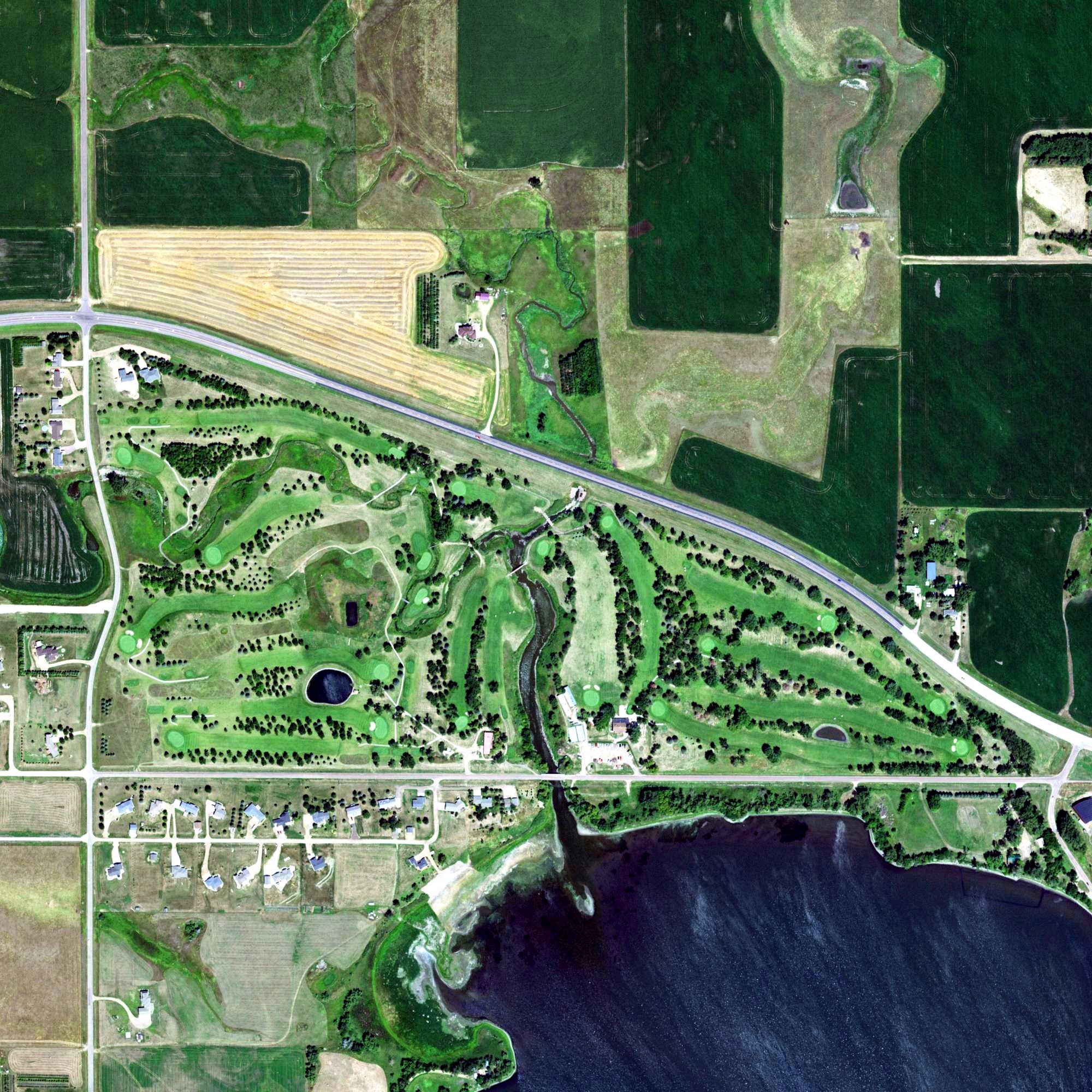 Aerial view of Madison Golf & Country Club, SD