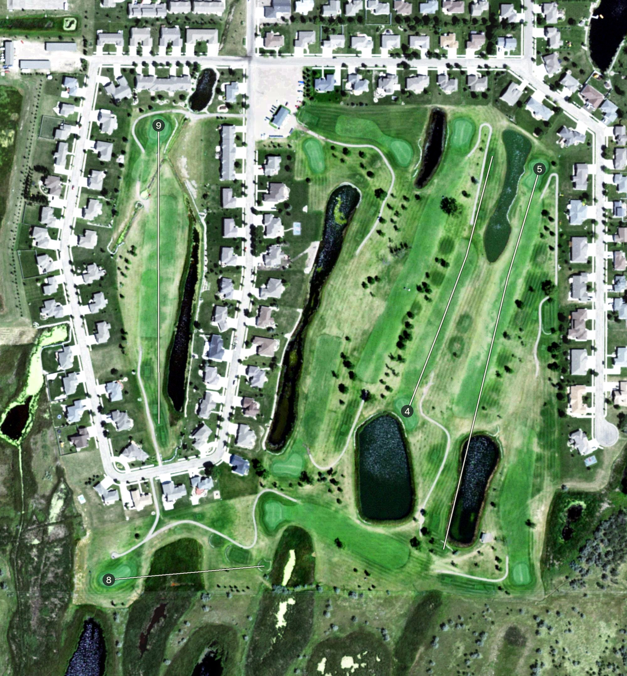 Aerial view of Rolling Hills Golf Course, SD