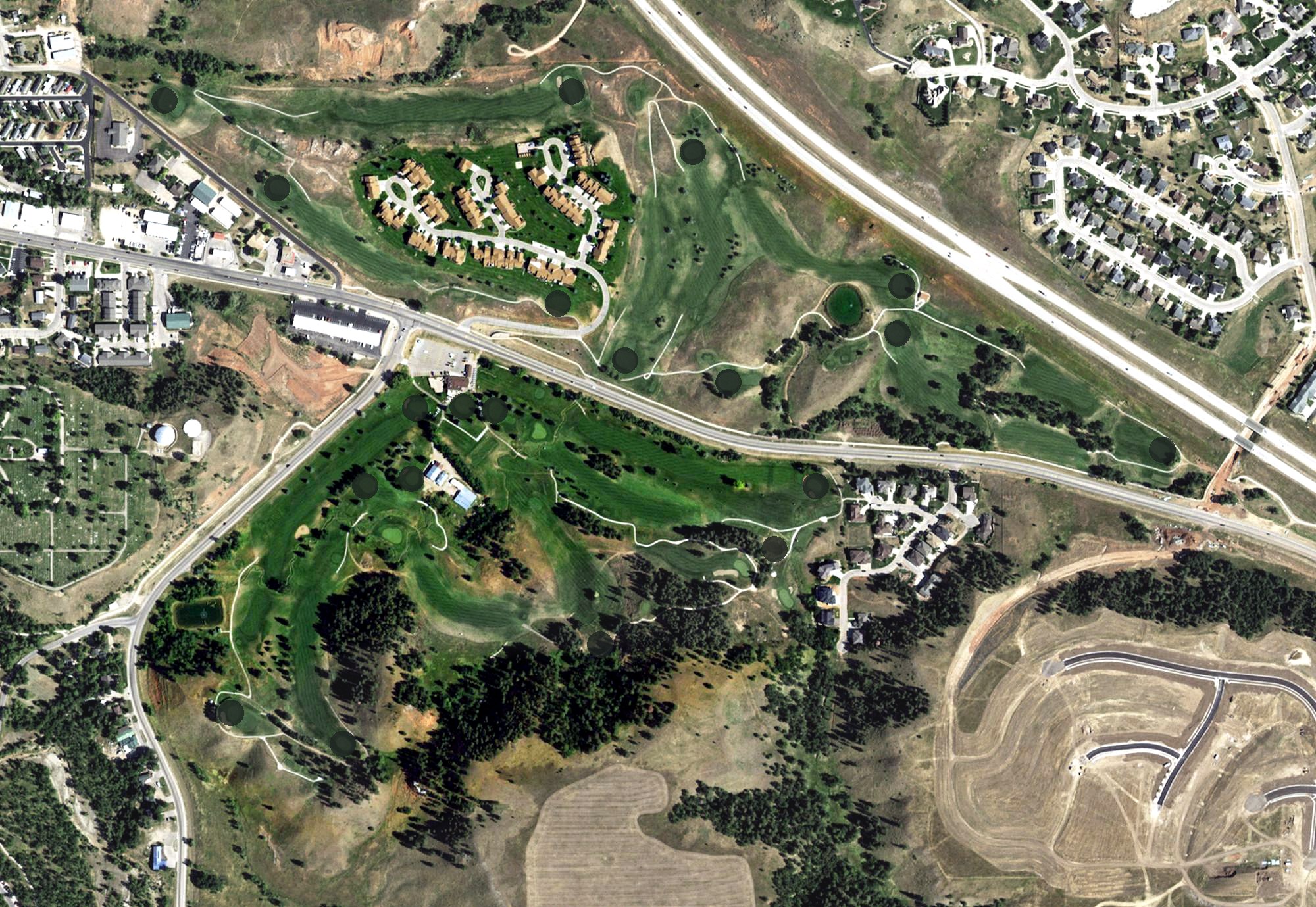 Aerial view of Spearfish Canyon Country Club, SD