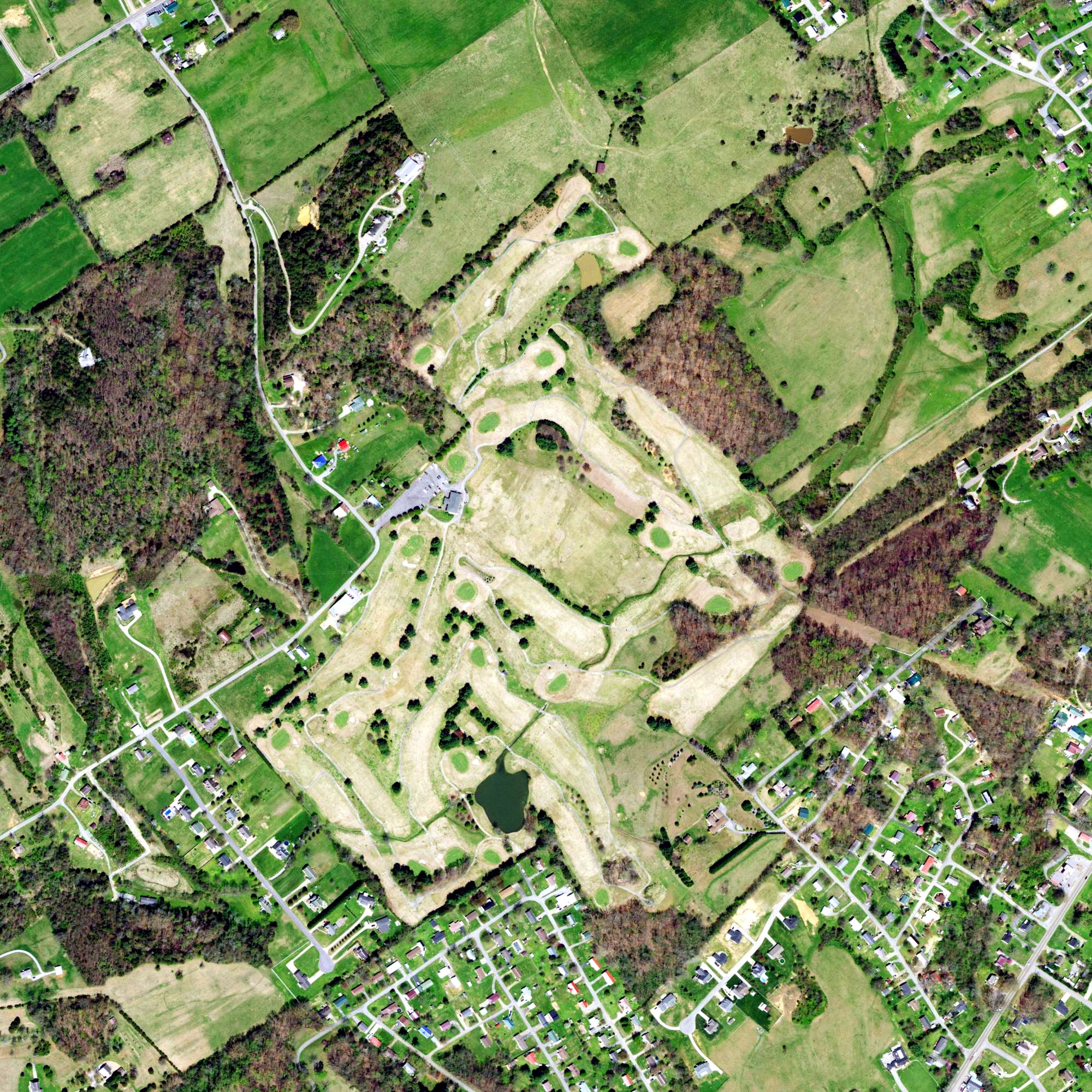 Aerial view of Andrew Johnson Golf Club, TN
