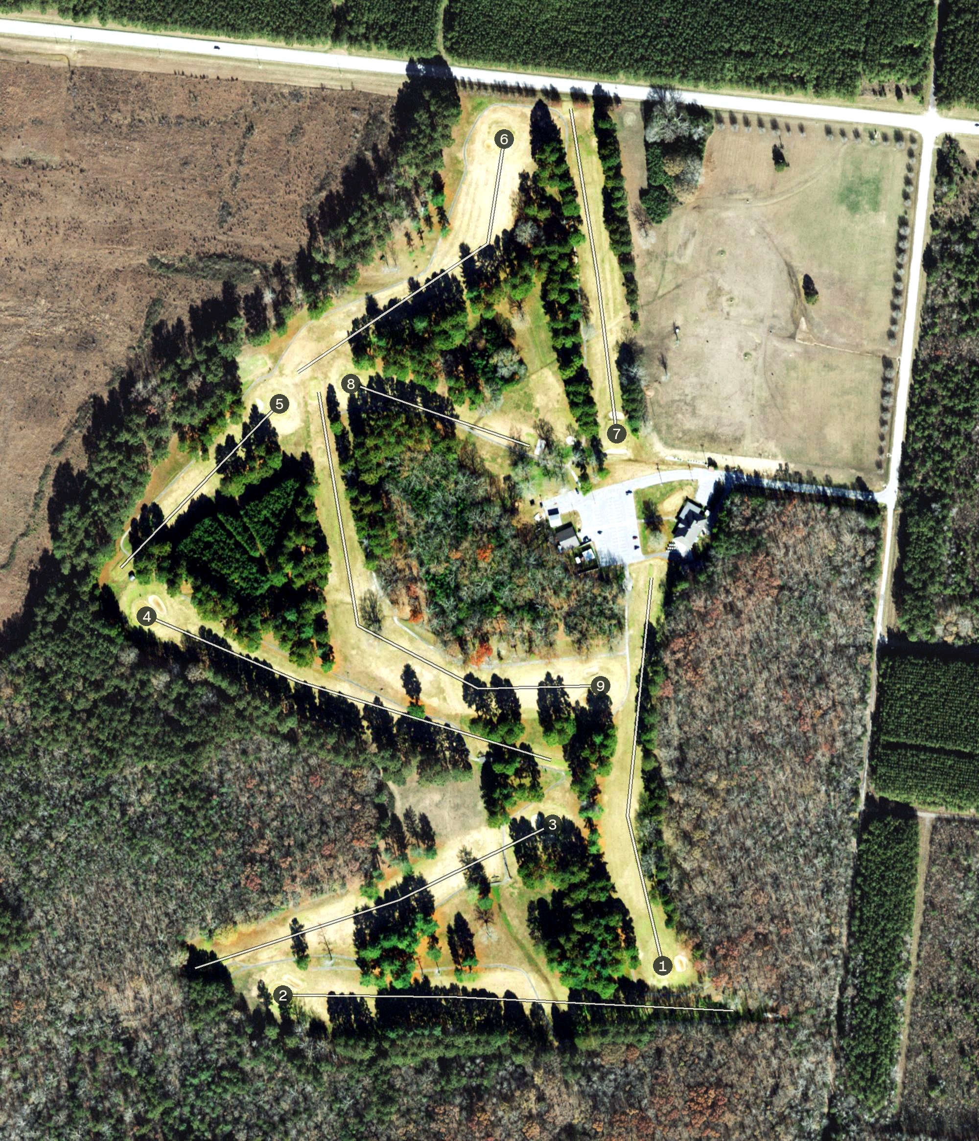 Aerial view of Arnold Golf Course, TN