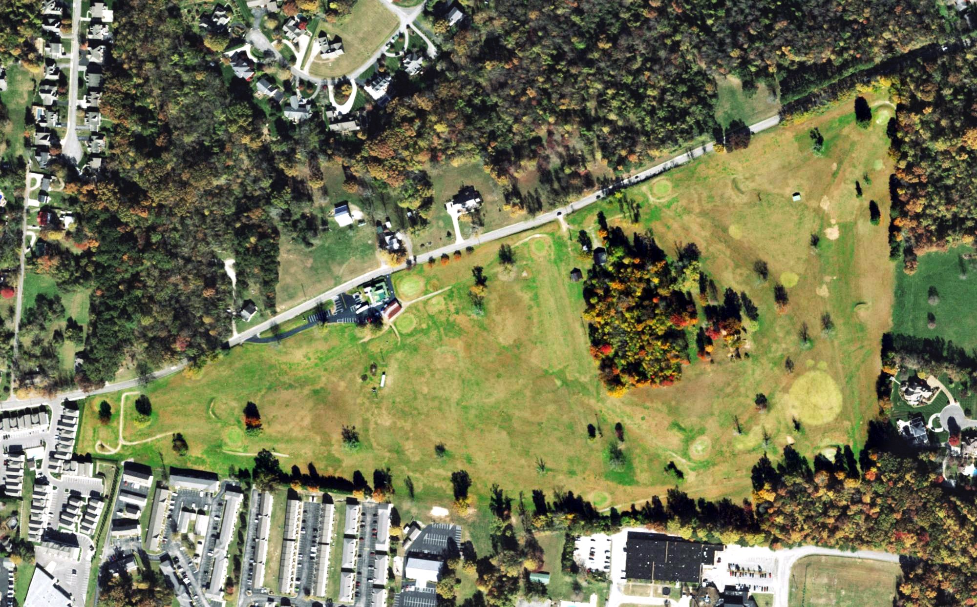 Aerial view of Belle Acres Golf Course, TN