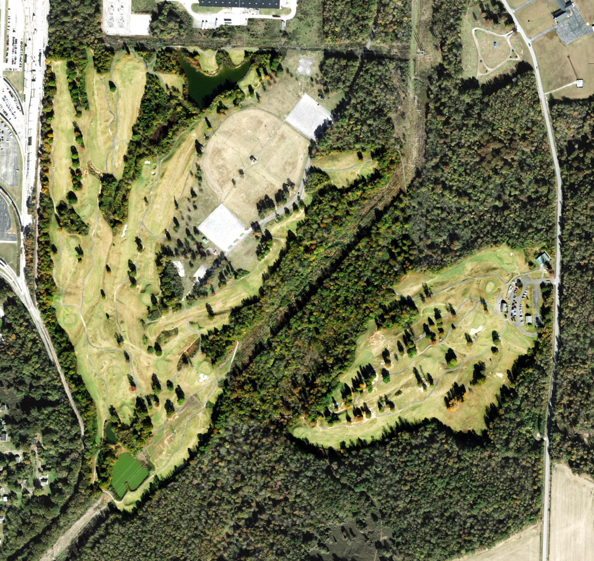 Aerial view of Bent Tree Golf Course, TN