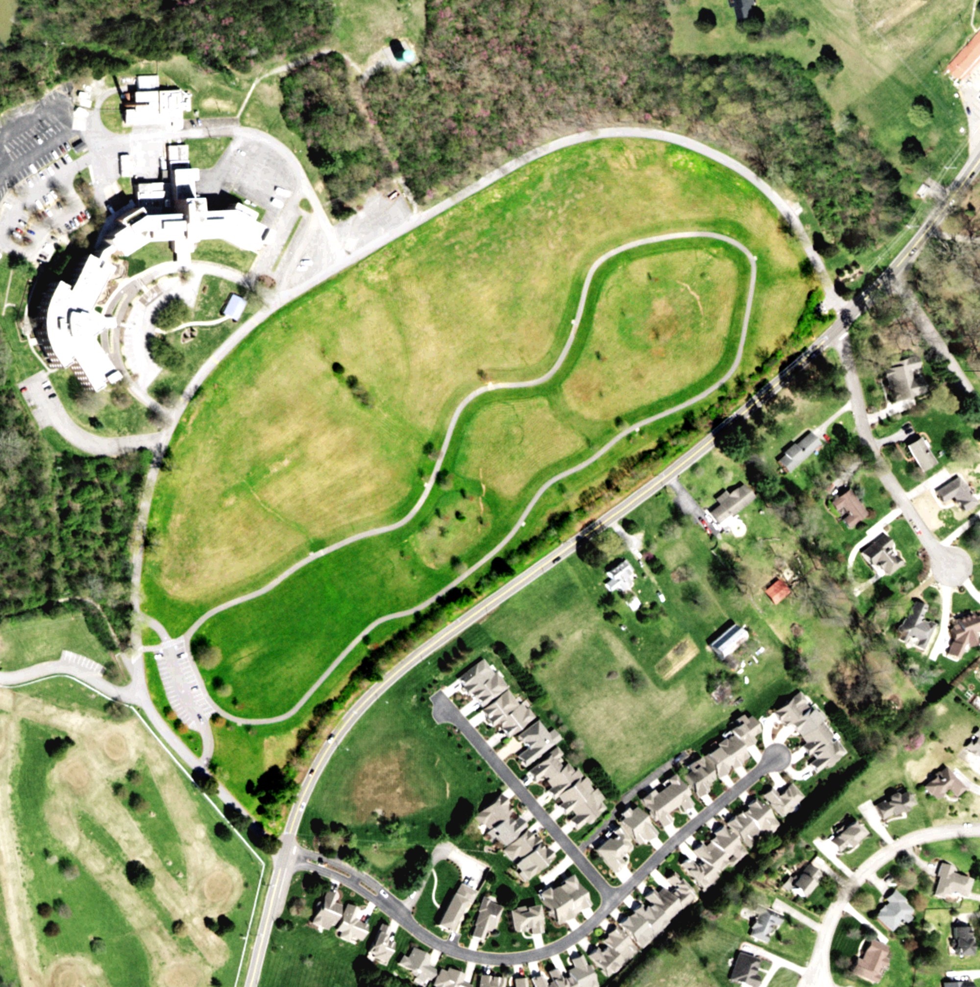 Aerial view of Beverly Park Junior Golf Course, TN