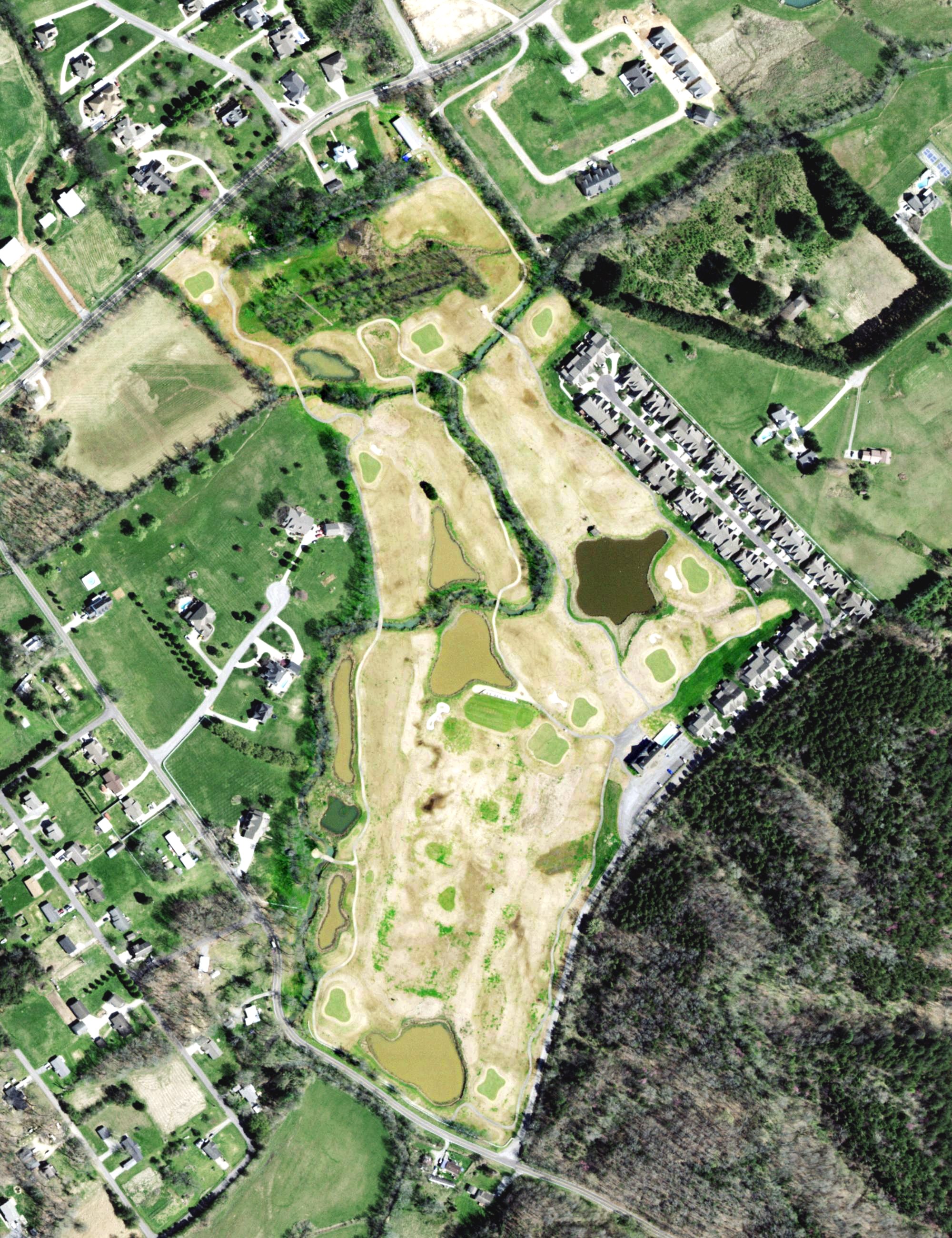 Aerial view of Creekside Golf Course, TN