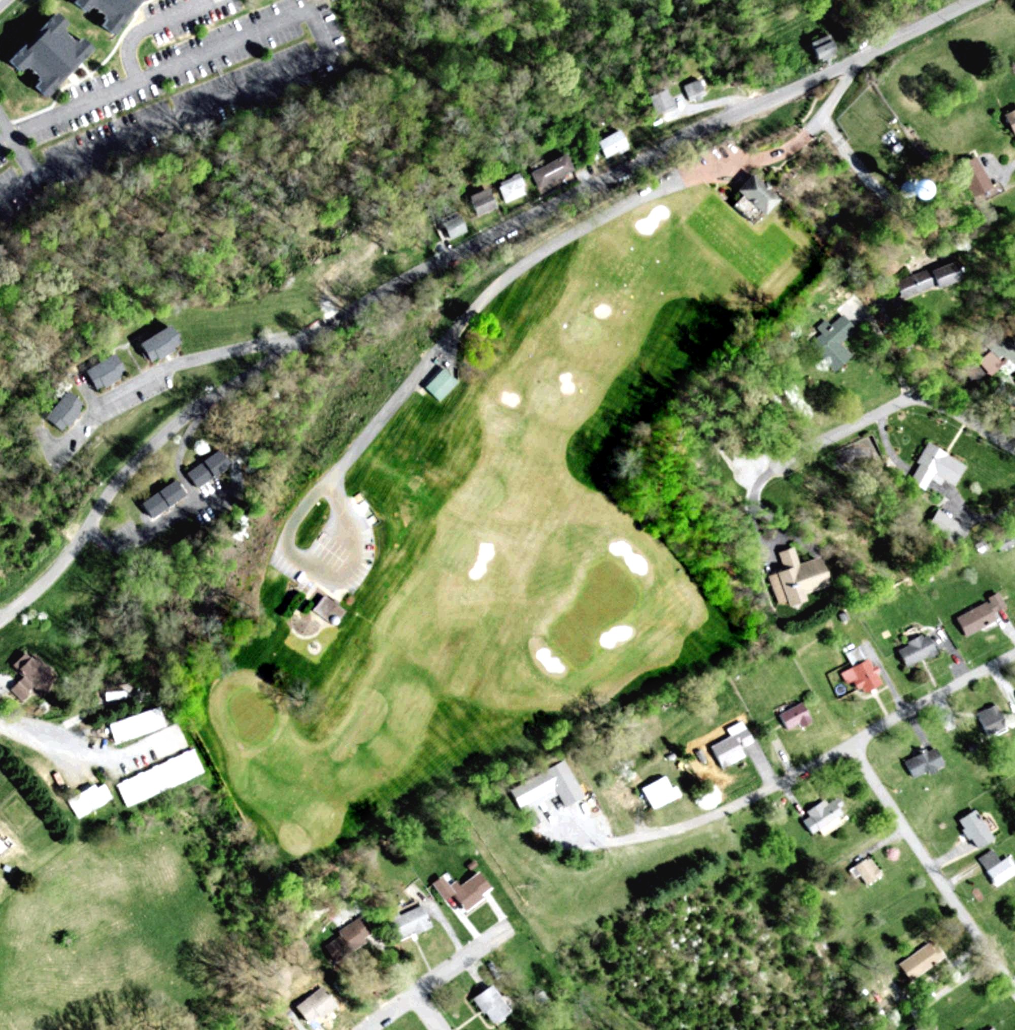Aerial view of ETSU Golf Course, TN