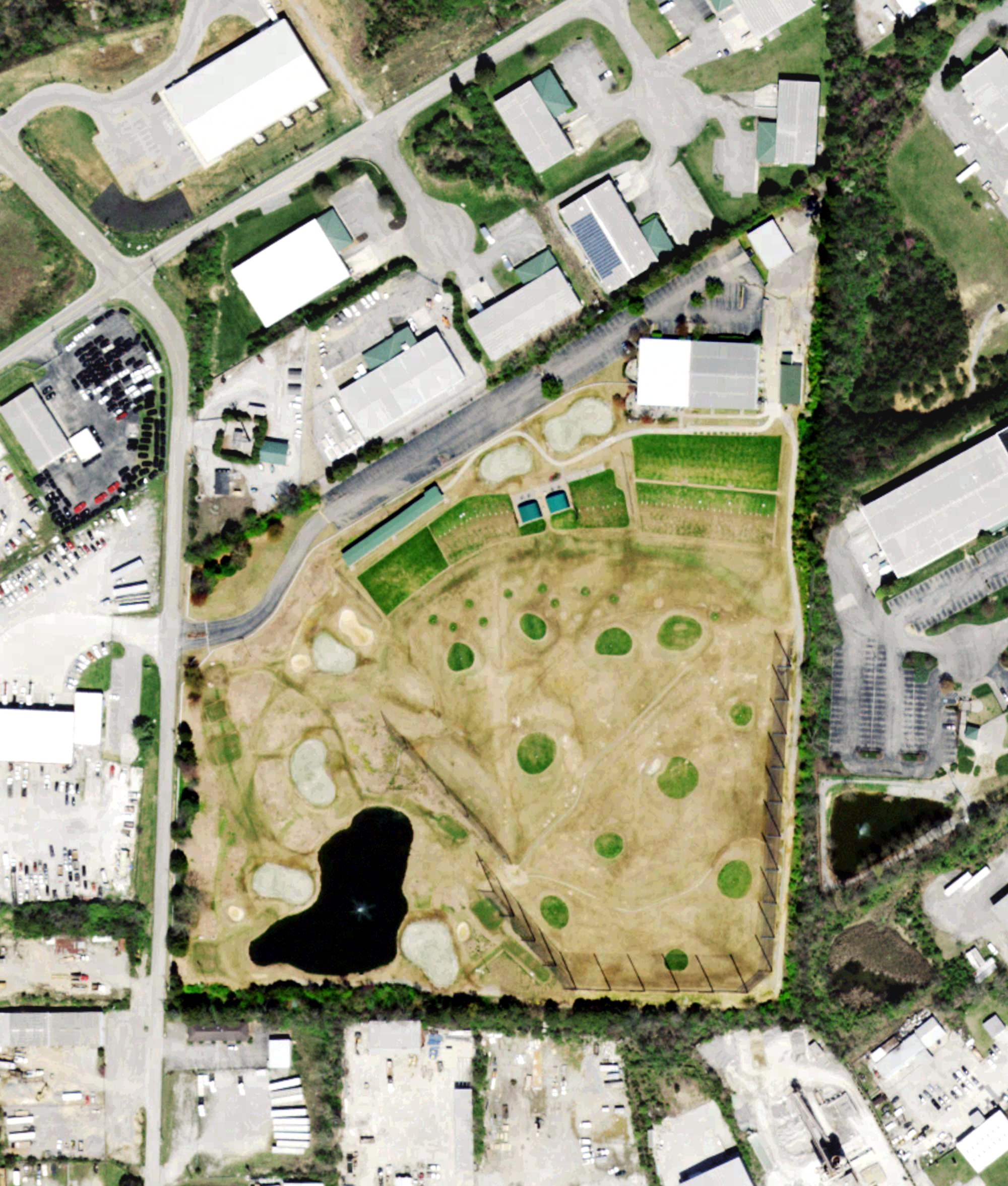 Aerial view of Fairways and Greens Golf Center, TN