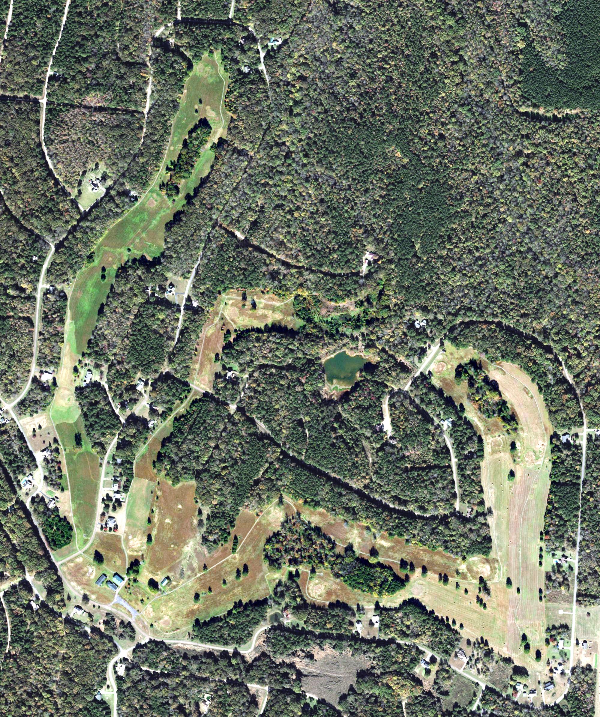 Aerial view of Grand Valley Lakes Golf Course, TN