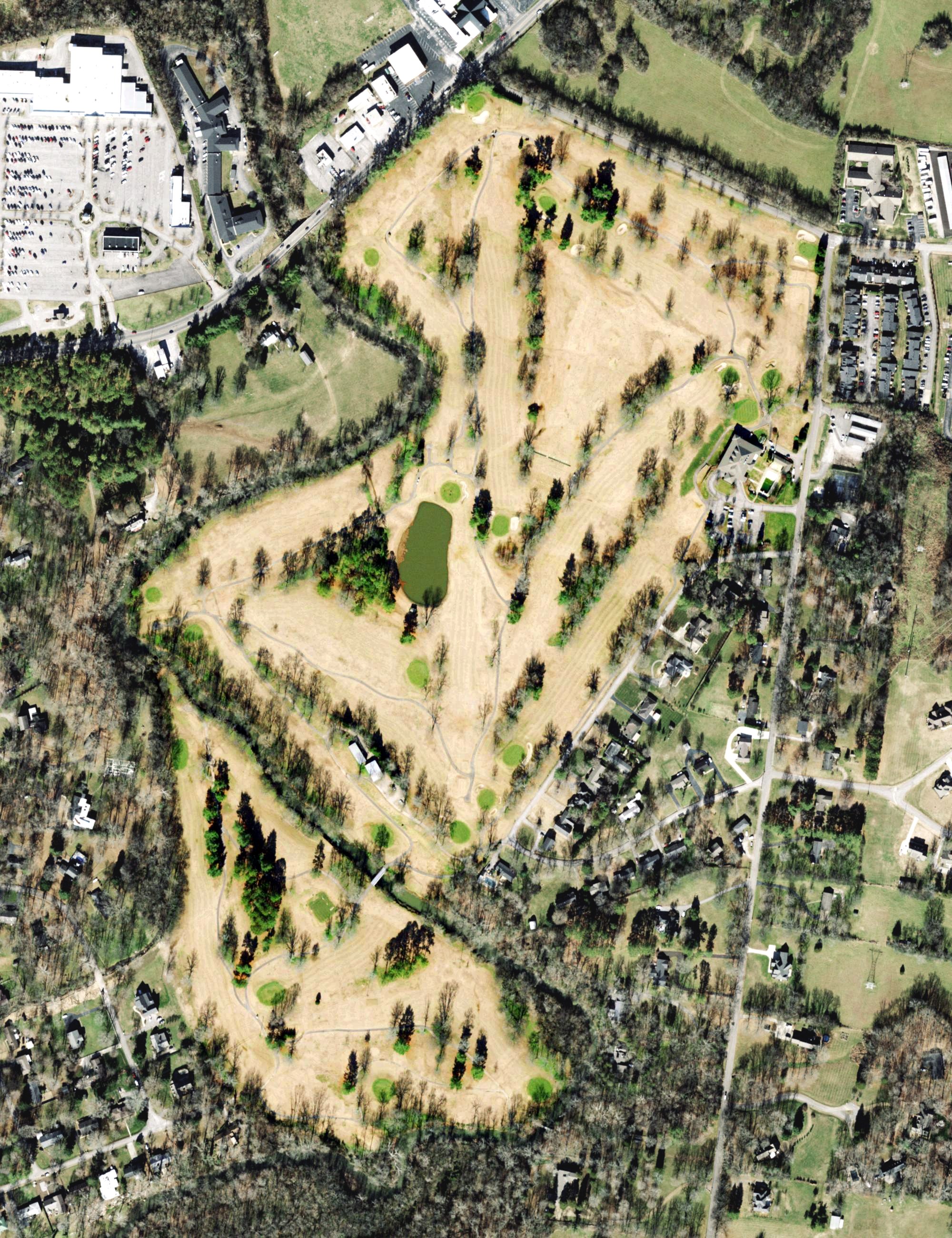 Aerial view of Greymere Country Club, TN