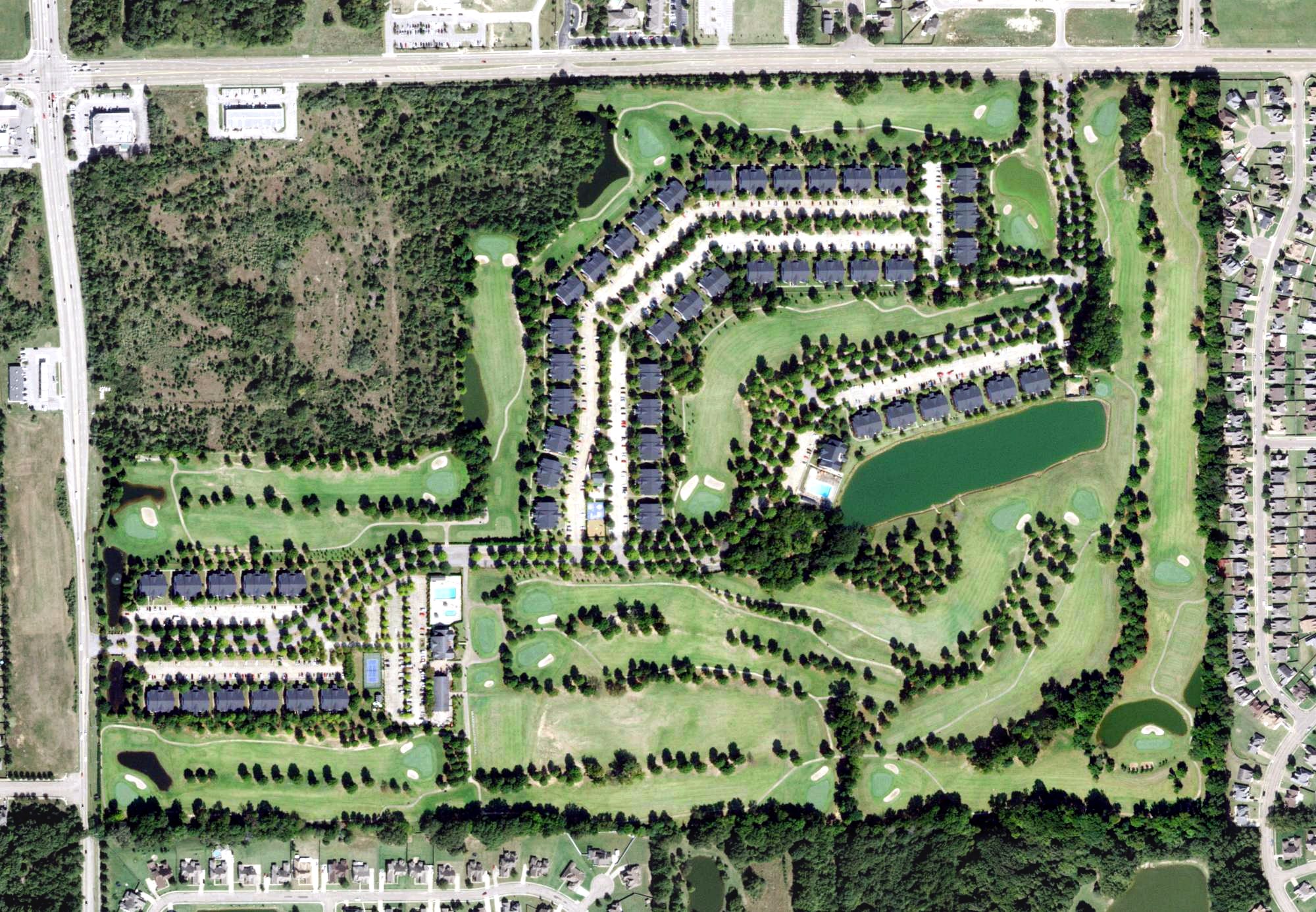 Aerial view of Irene Golf & Country Club, TN